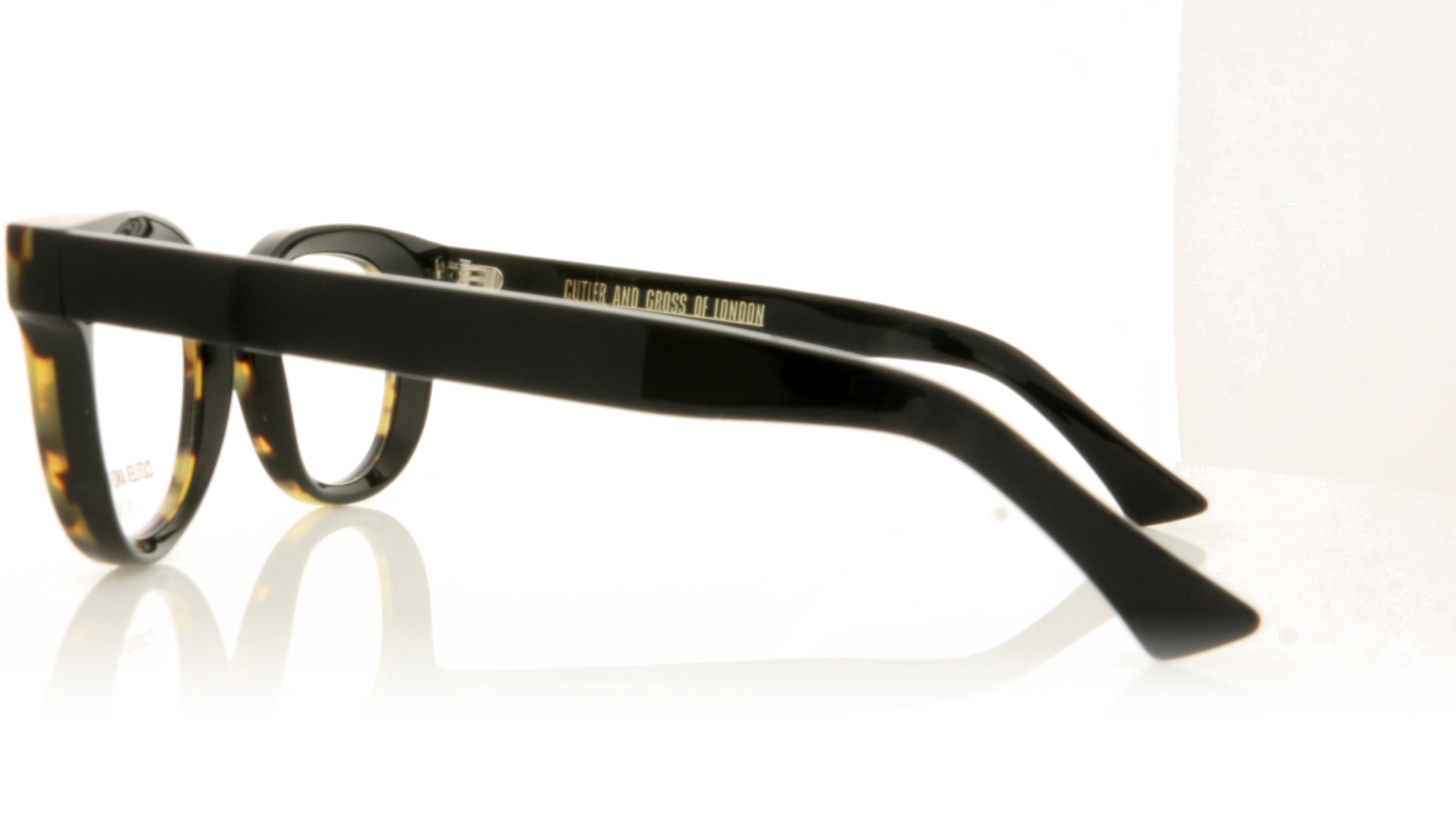Cutler and Gross 1304 Black/Greentort 4 Glasses