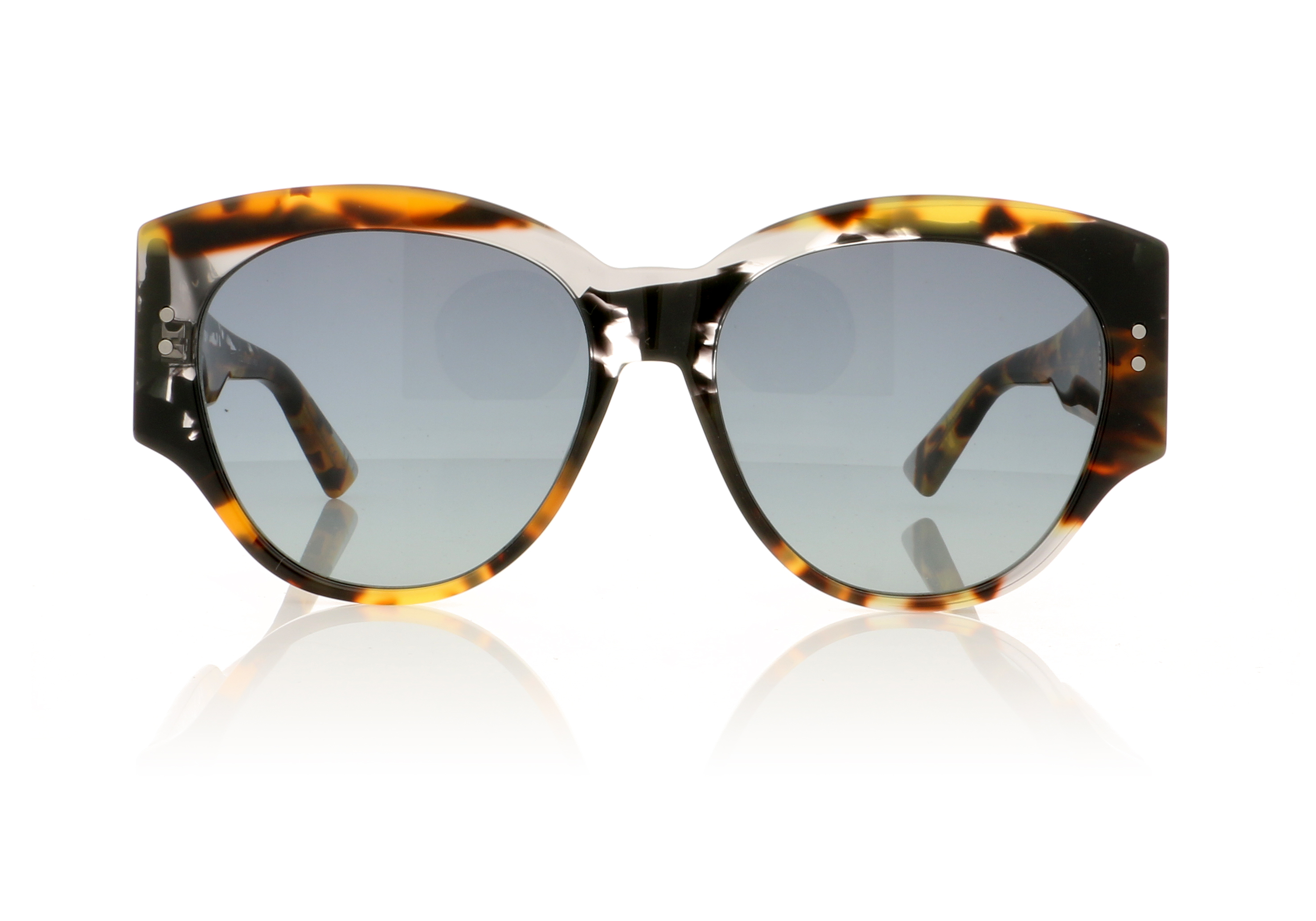 Dior LADYSTUDS2 Grey Black Spotted /Grey Lenses ACI1I Sunglasses