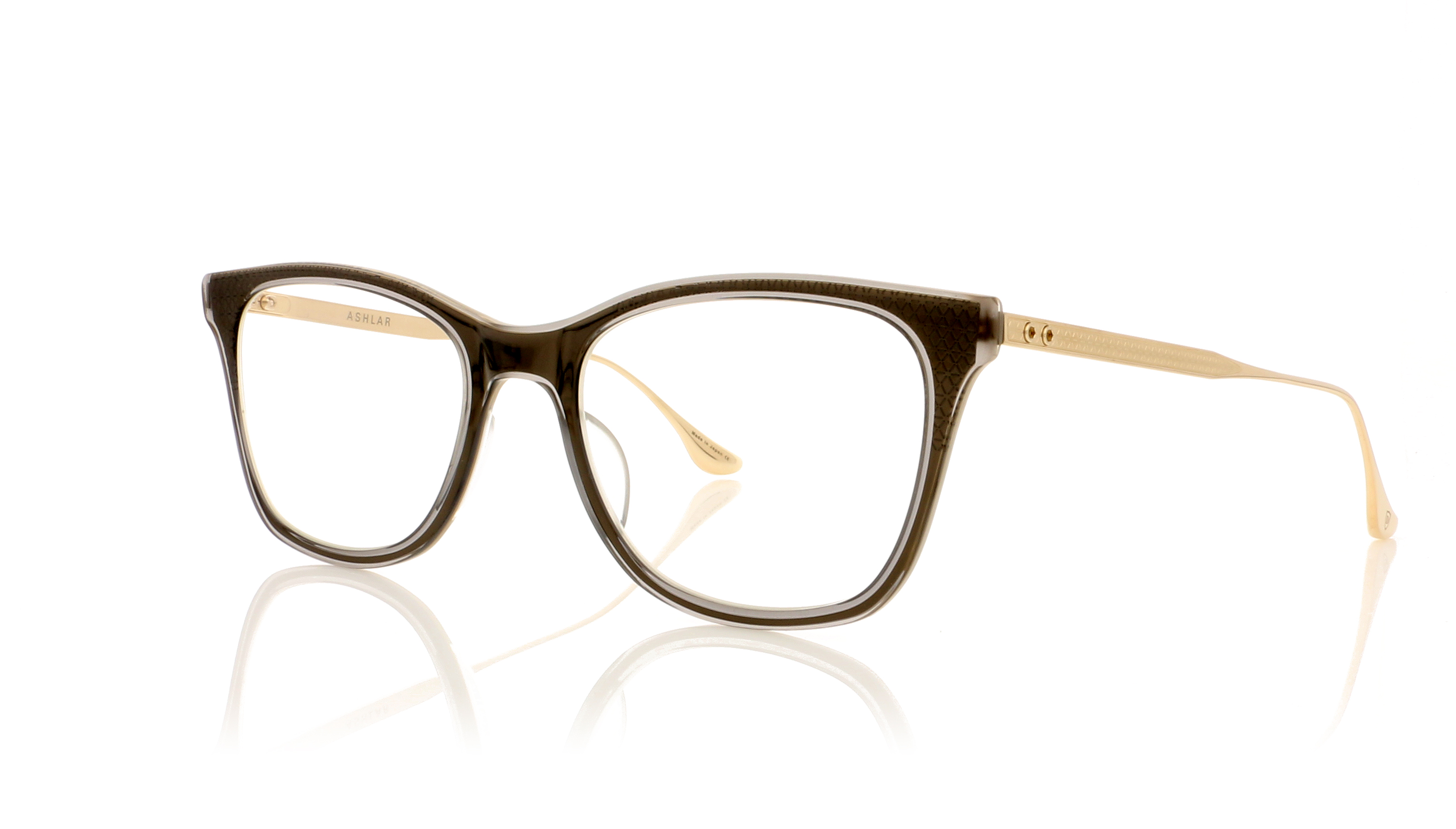 DITA Ashlar DTX505 Matte Crystal Grey/Crystal Clear/White Gold 2 Glasses