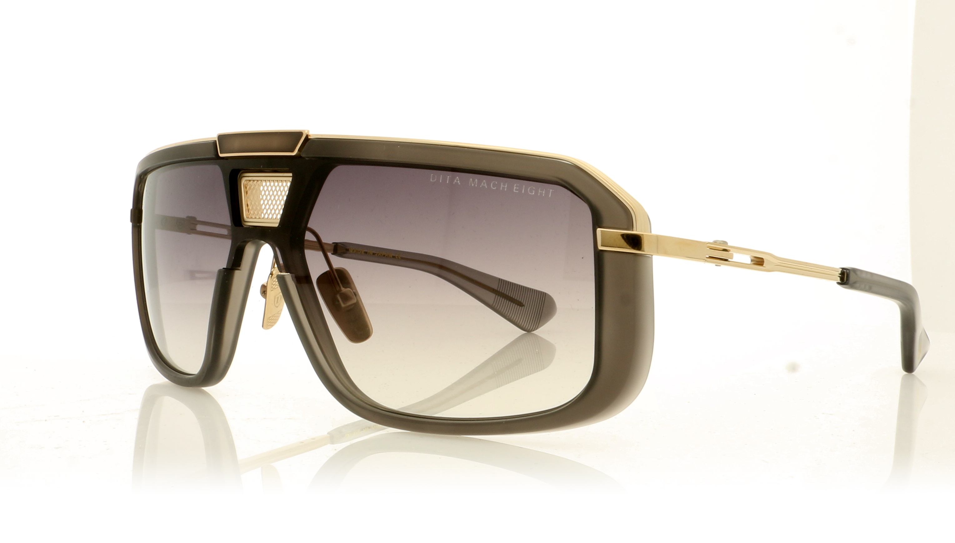 DITA DTS400 Mach-Eight Satin Grey/White Gold SGWG Sunglasses