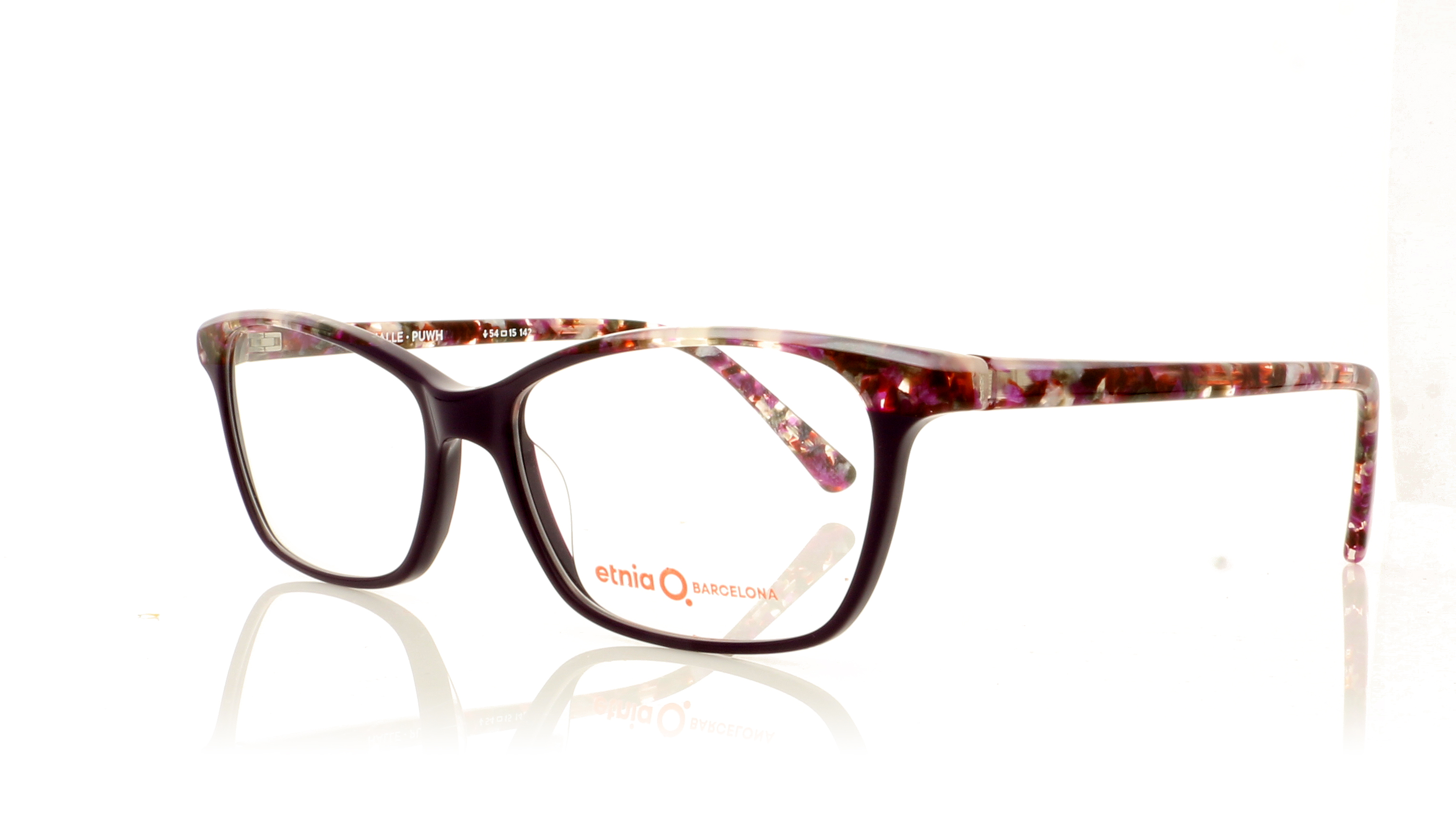 Etnia Barcelona Halle PUWH Purple White Glasses - Angle