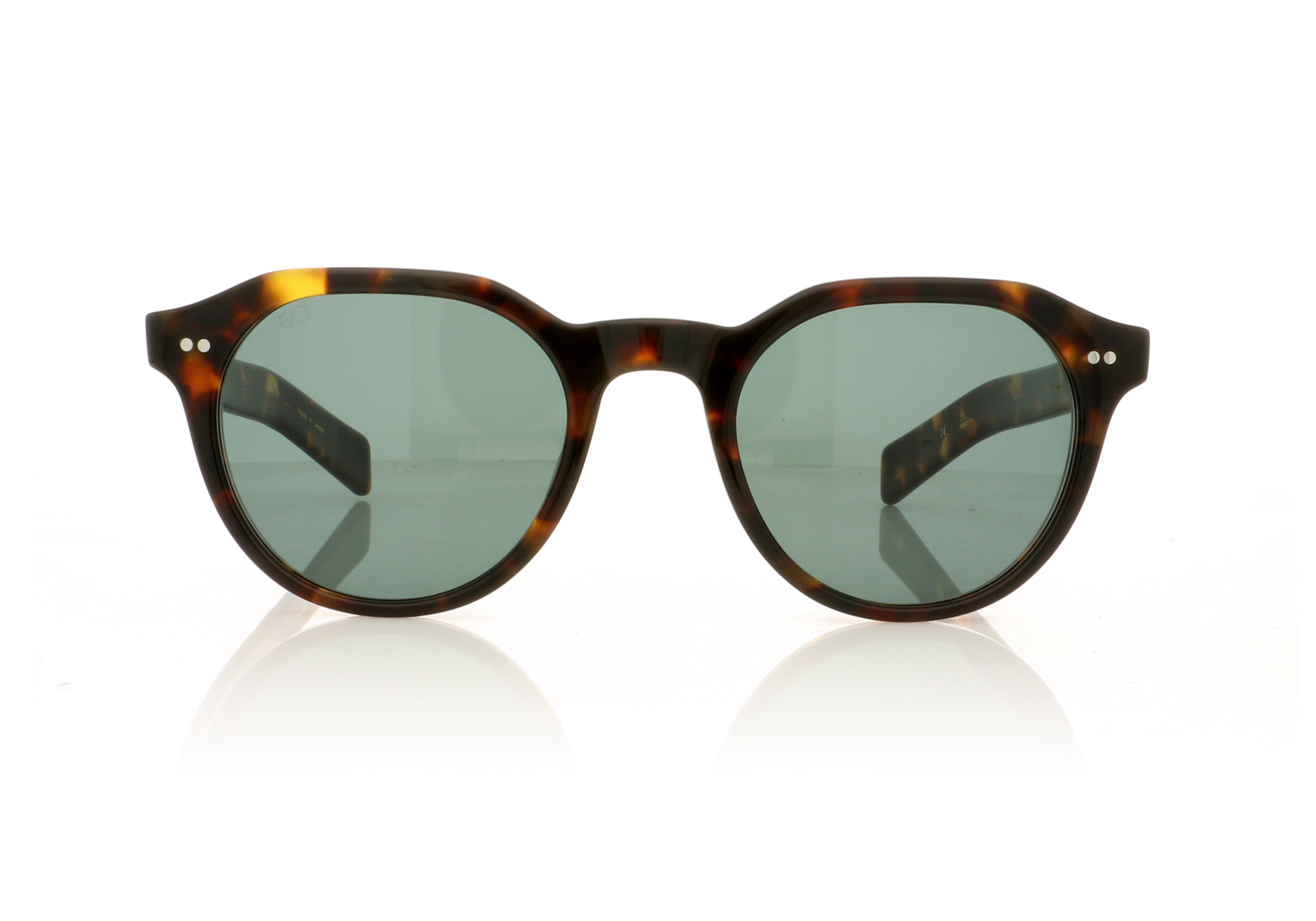 Eyevan Core Lubin Lubin-E Tortoise/Green Lenses Tort-C GRN Sunglasses