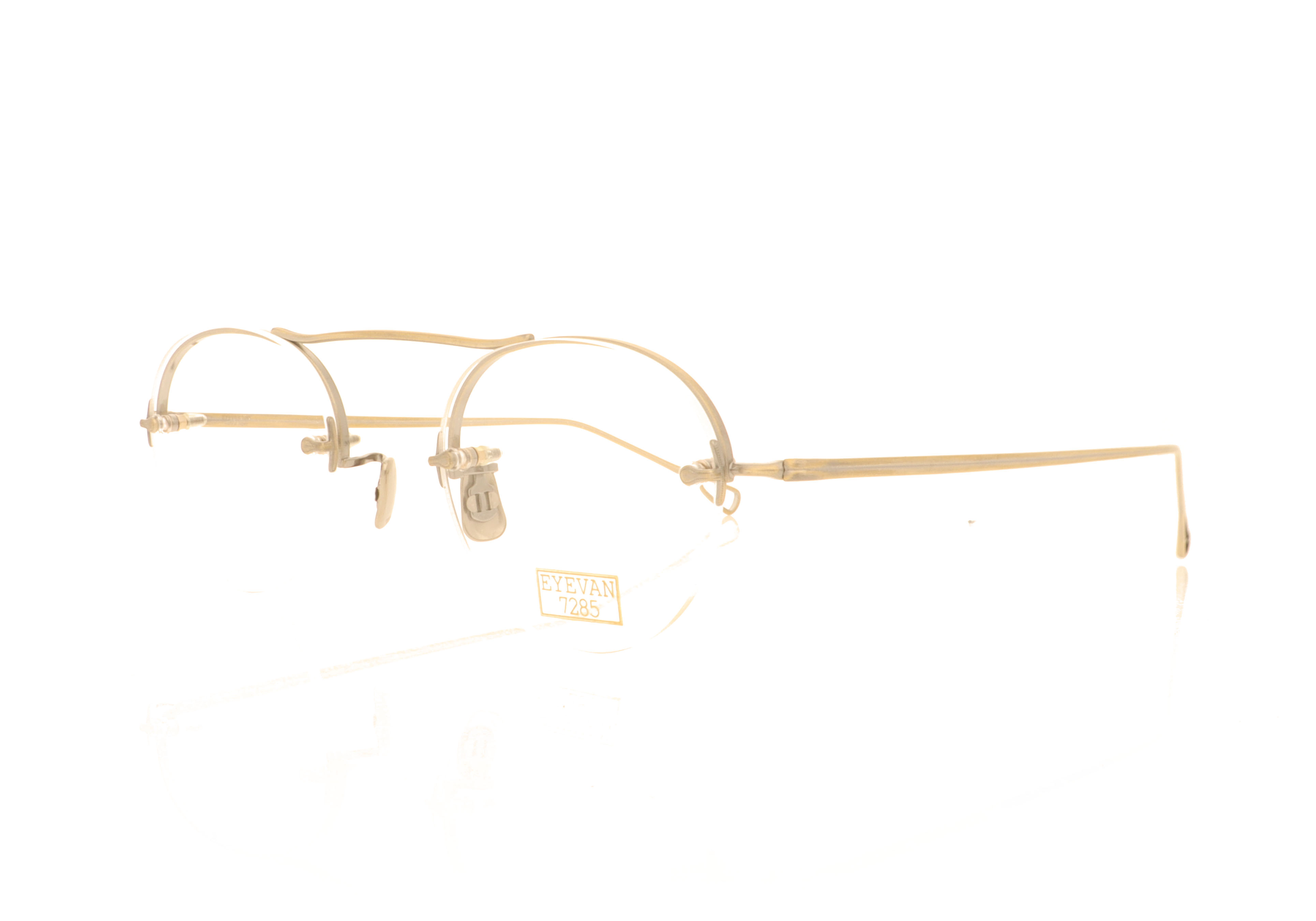 Eyevan 7285 178 Gold Silver 901 Glasses