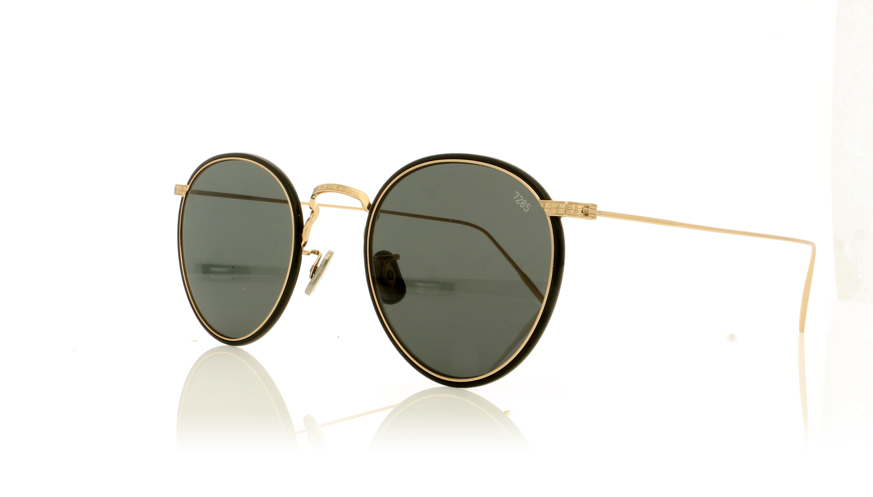Eyevan 7285 717W Black/Gold 1002BK Sunglasses