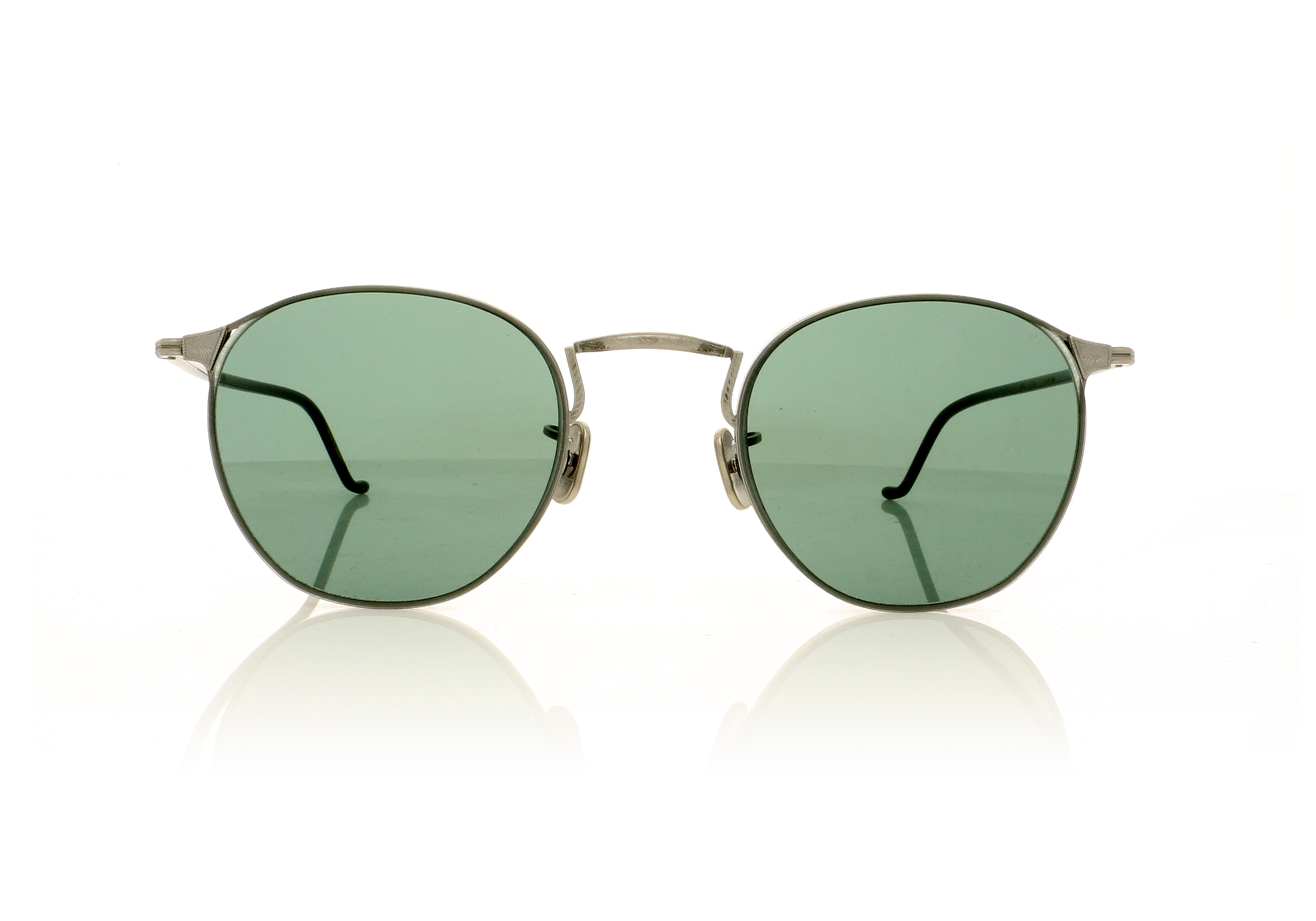 Eyevan 7285 781 Pewter/Black Sides 801-GRN Sunglasses