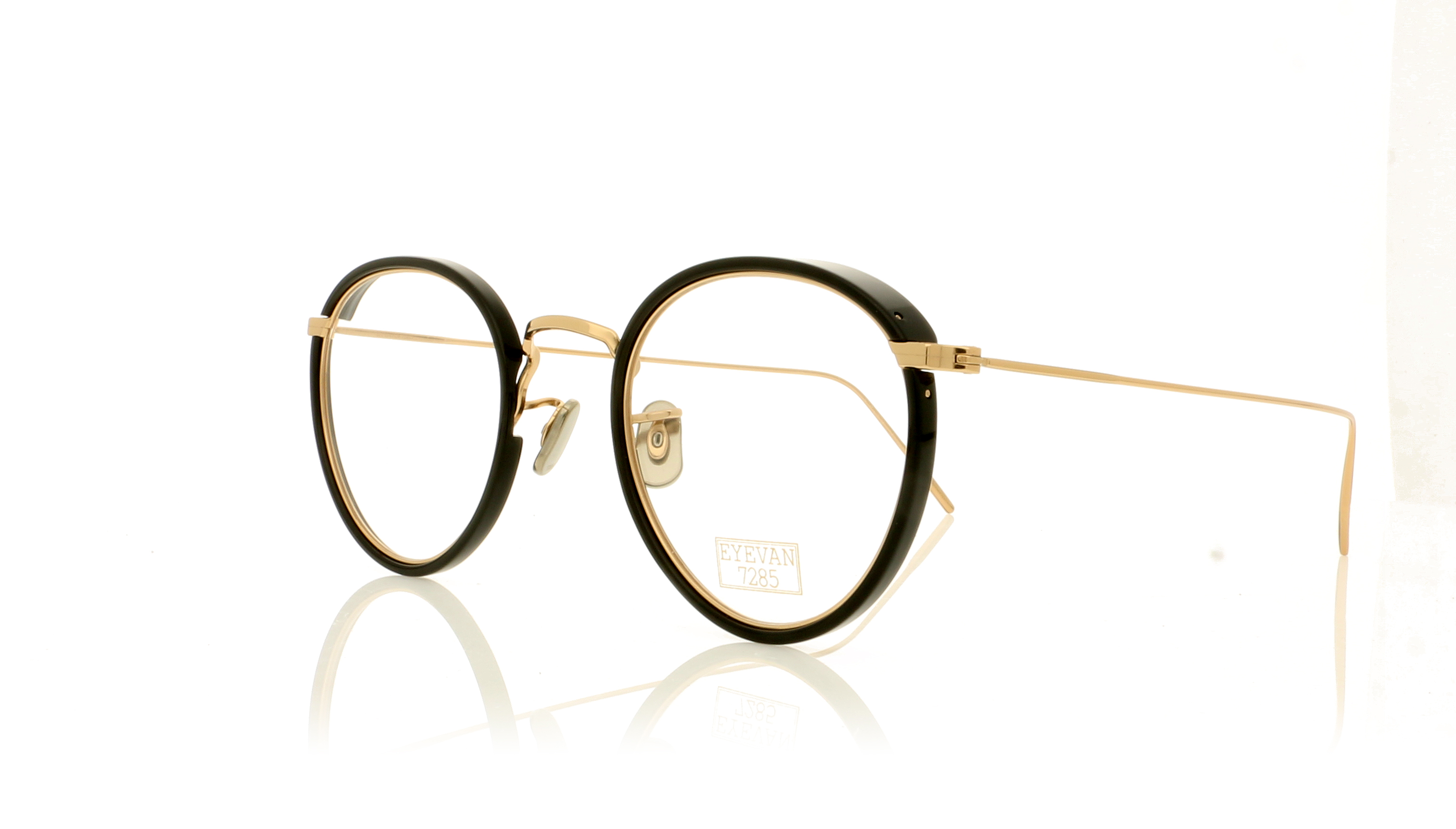 Eyevan 7285 717E EV717E Gold/Black 1002 Glasses