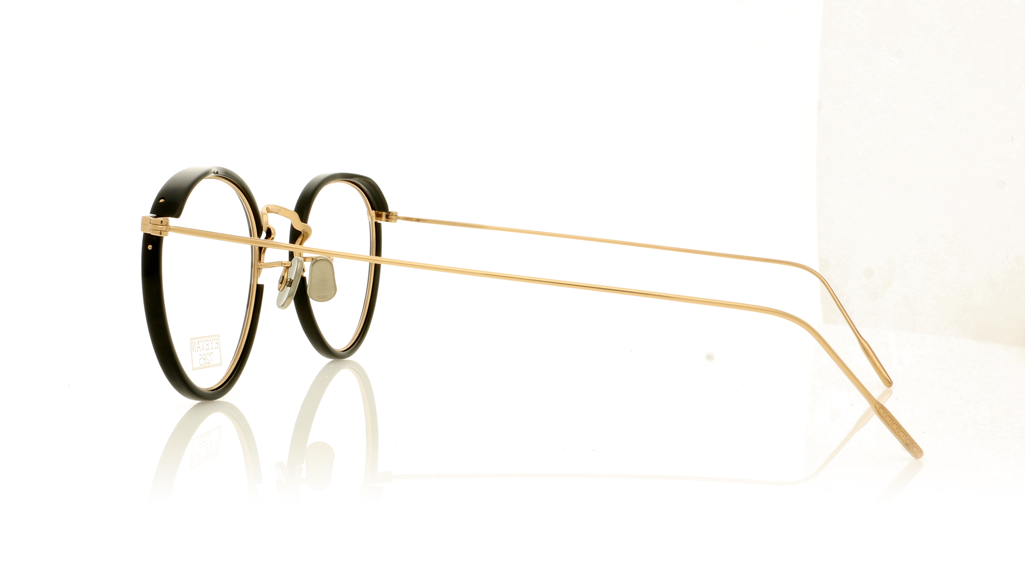 Eyevan 7285 717E EV717E Gold/Black 1002 Glasses