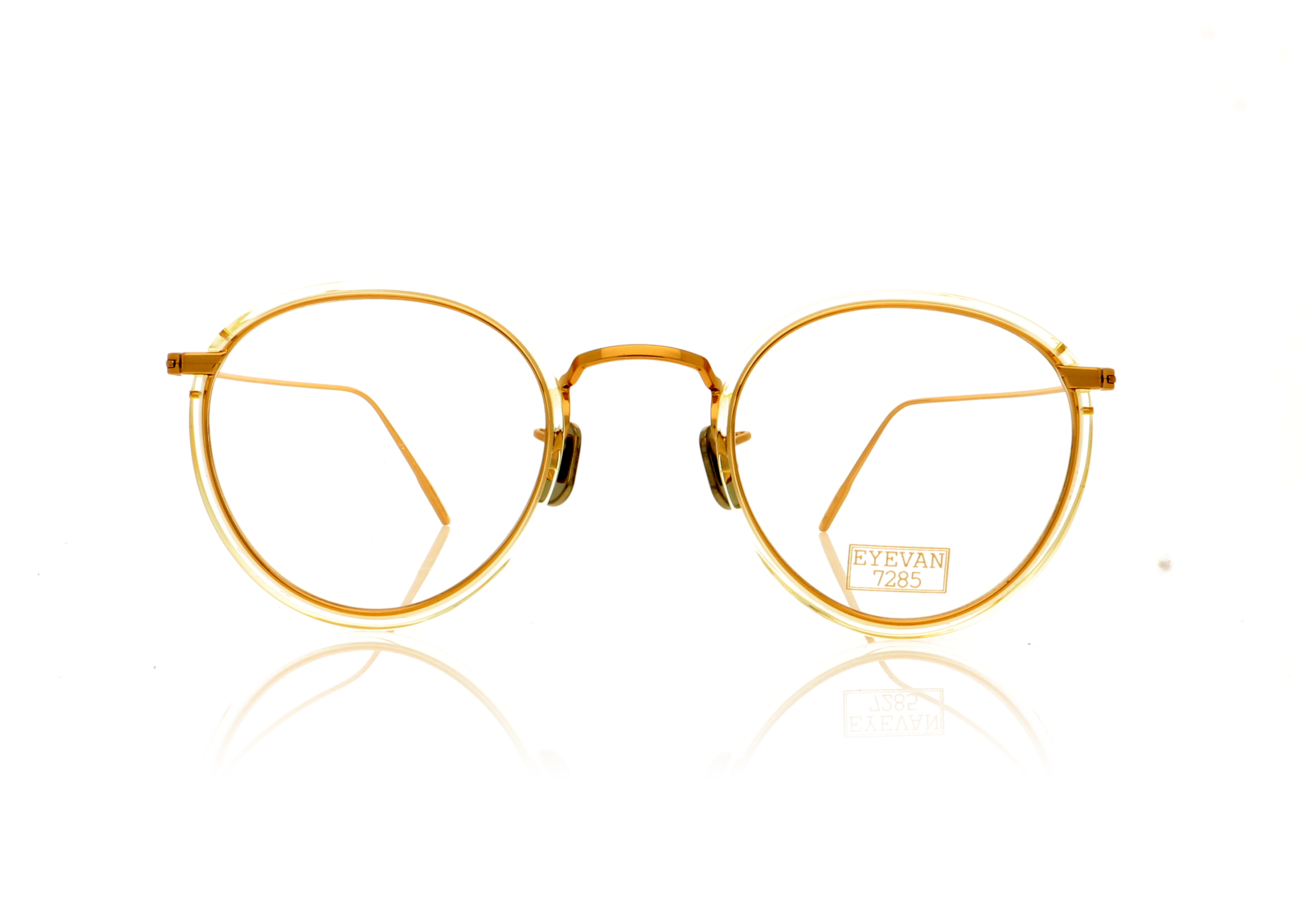 Eyevan 7285 717E EV717E Gold 3071 Glasses
