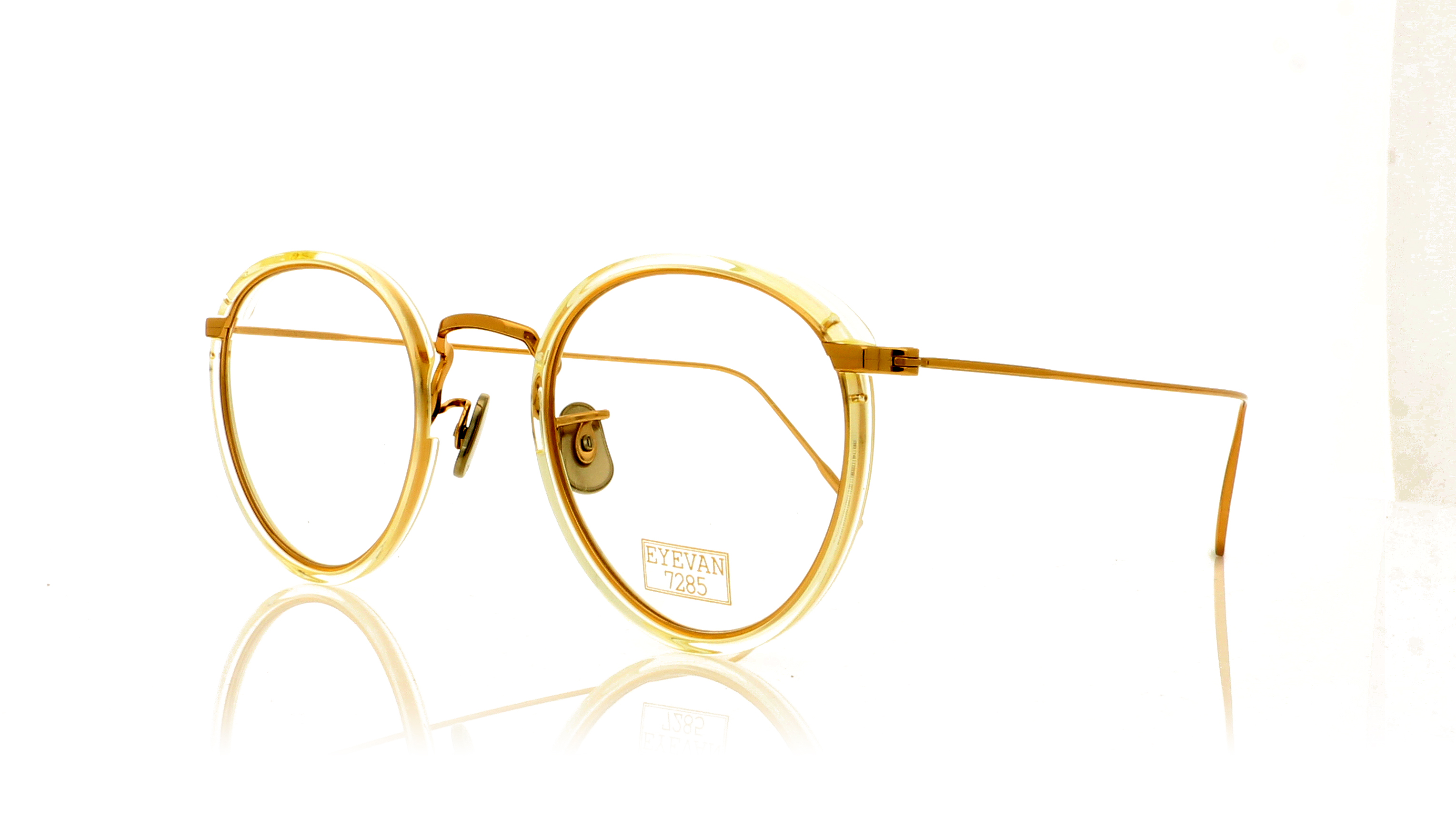 Eyevan 7285 717E EV717E Gold 3071 Glasses