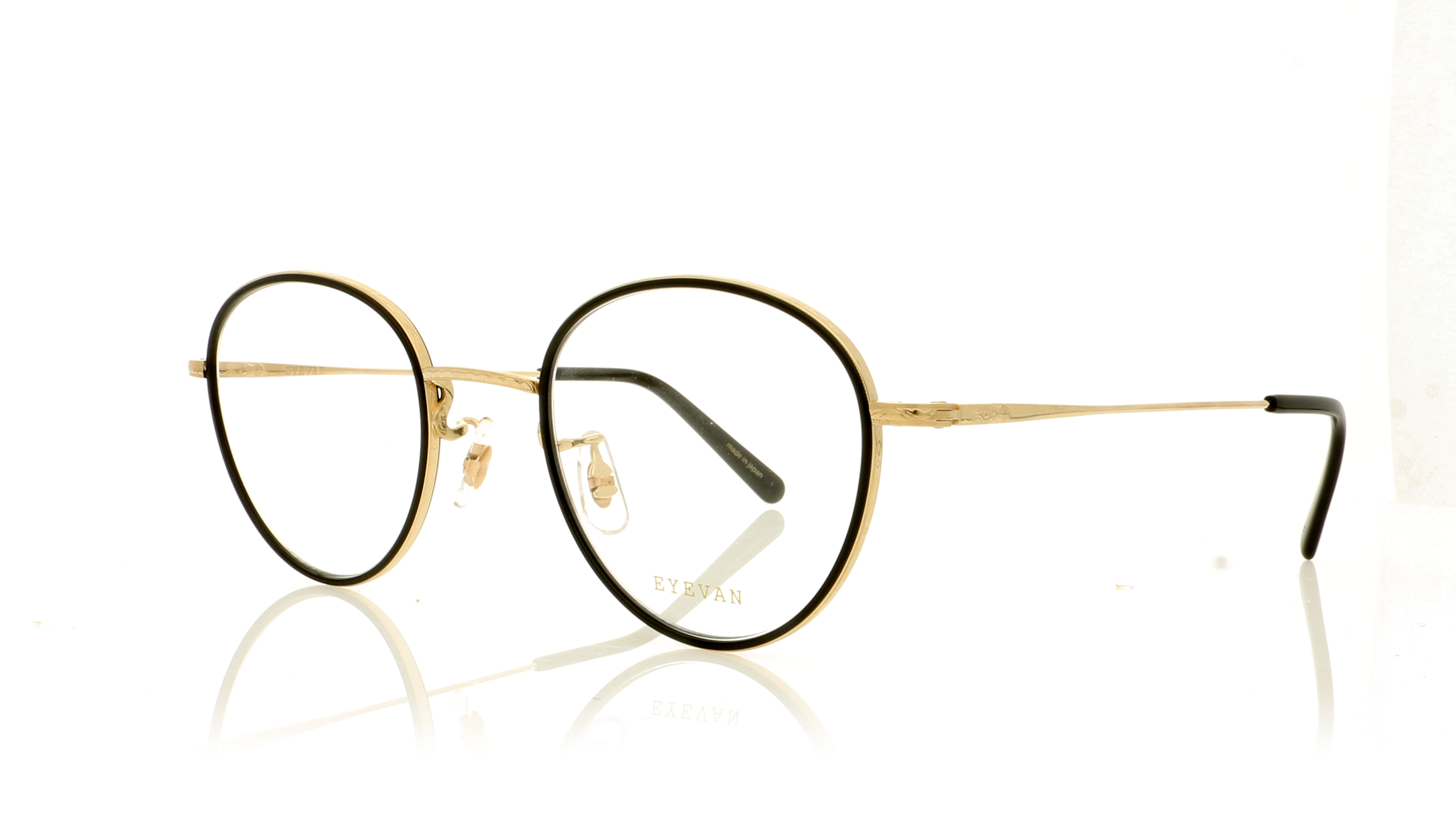 Eyevan 7285 Ferren Gold/Black GPBK Glasses