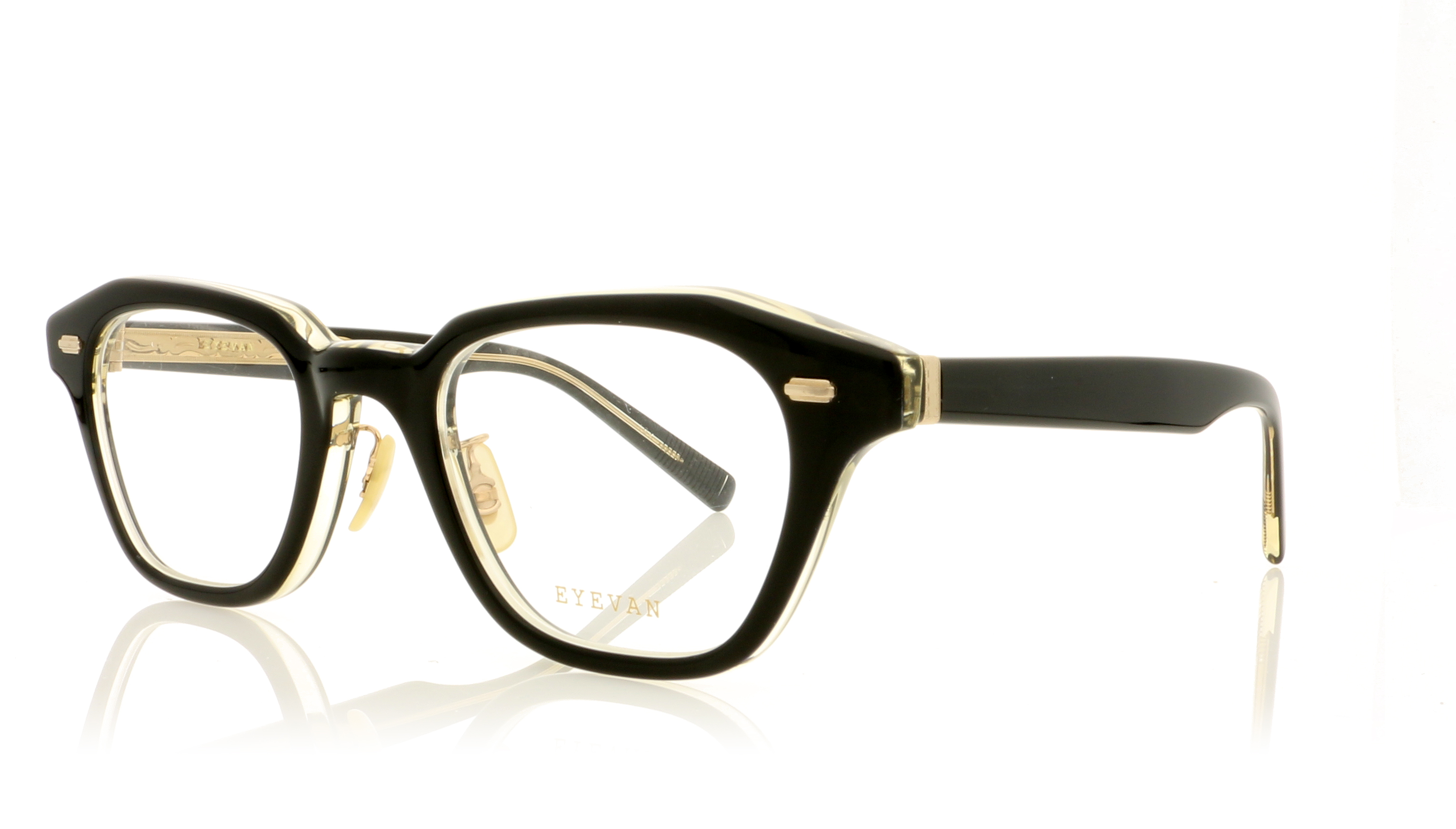 Eyevan 7285 Laszlo Black/Clear PBKLLT Glasses