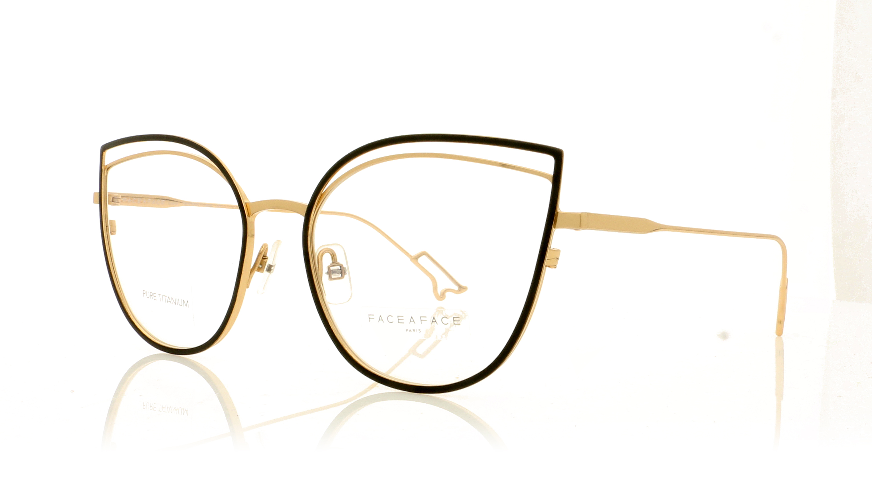 Face à Face Bocca Song 2 Bocca Song Black/Gold TM01 Glasses