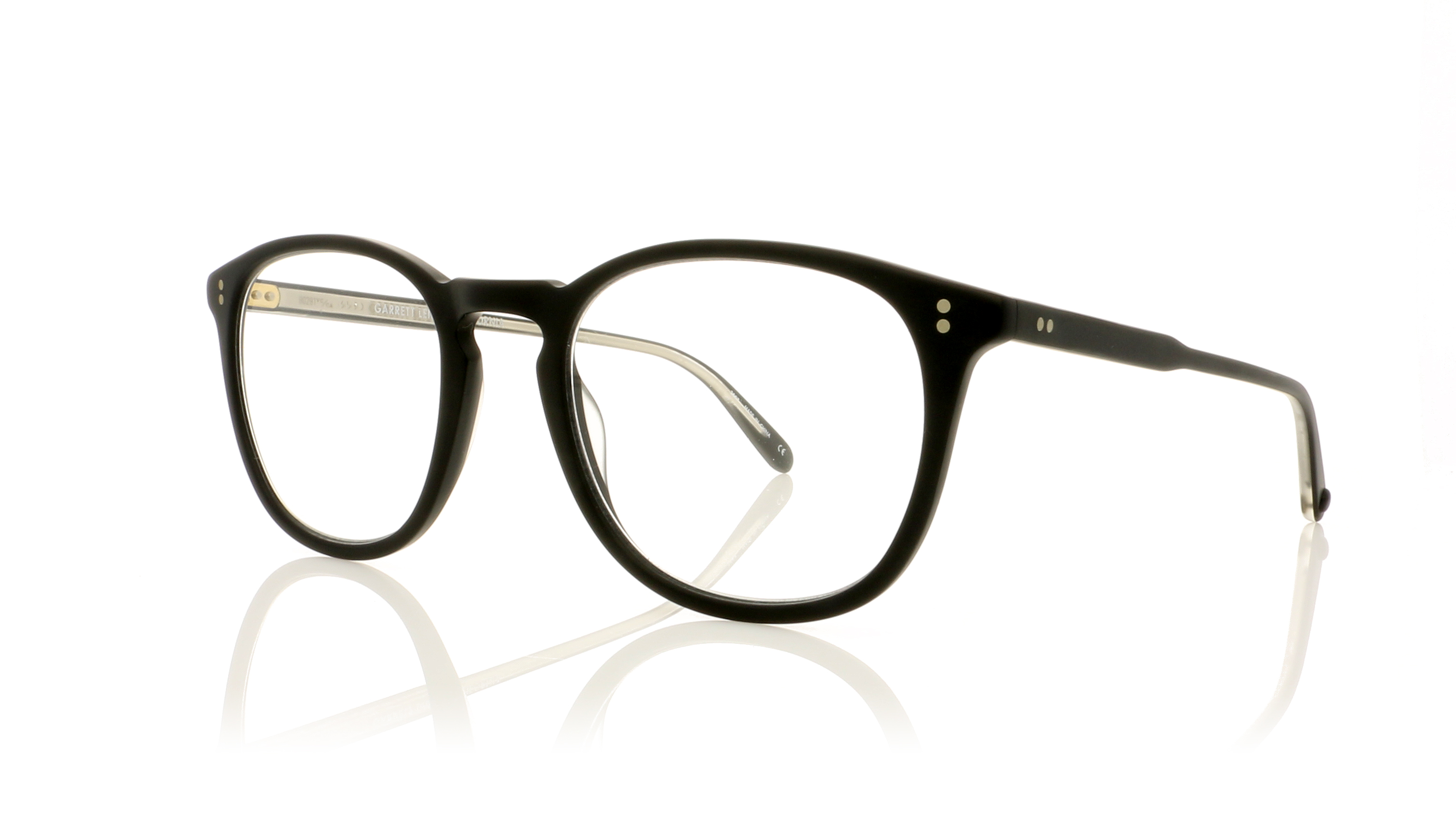 Garrett Leight Kinney 1007 Matte Black MBK Glasses