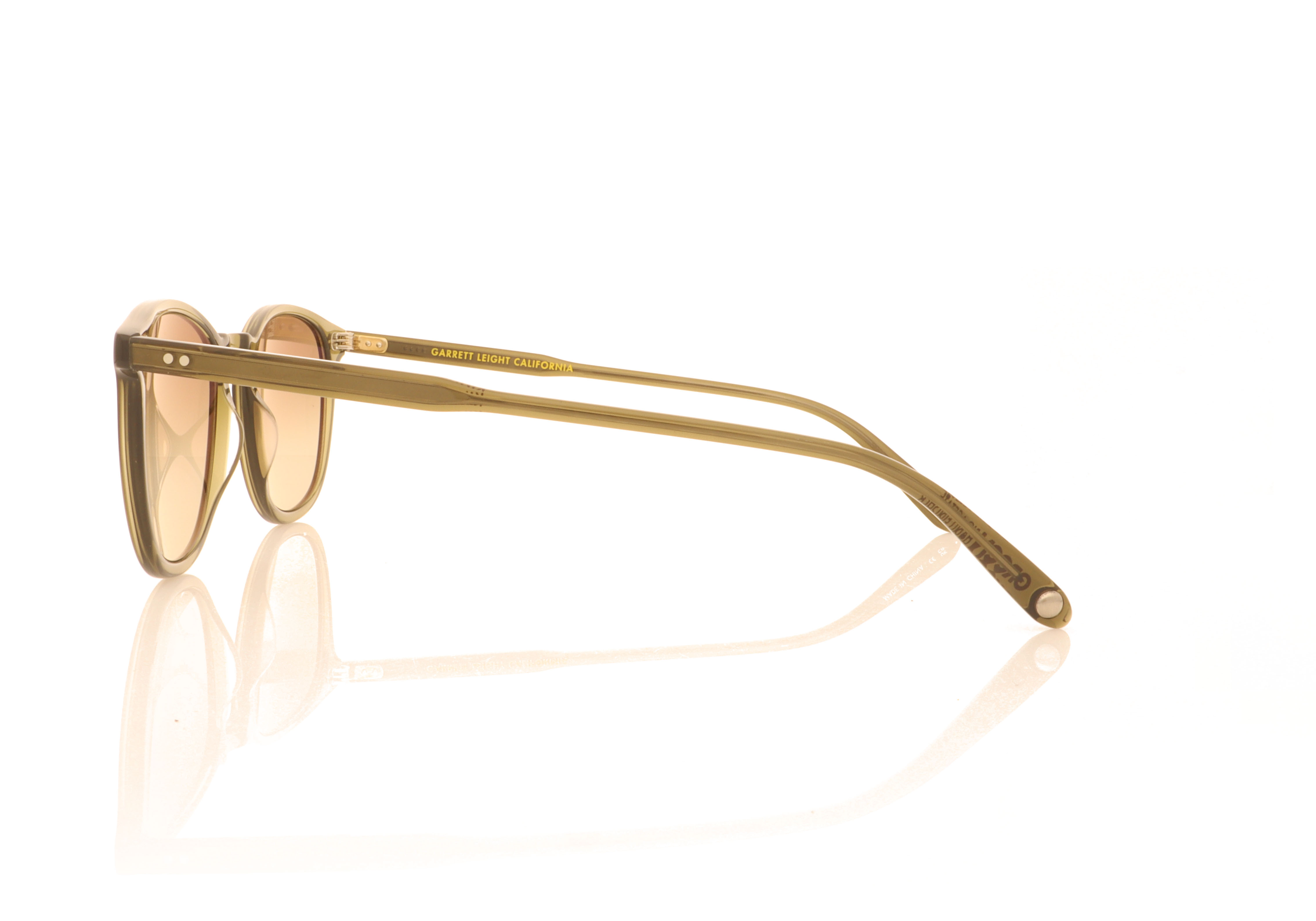 Garrett Leight Kinney 2007 Bio Deep Olive BIO DEOLV Sunglasses