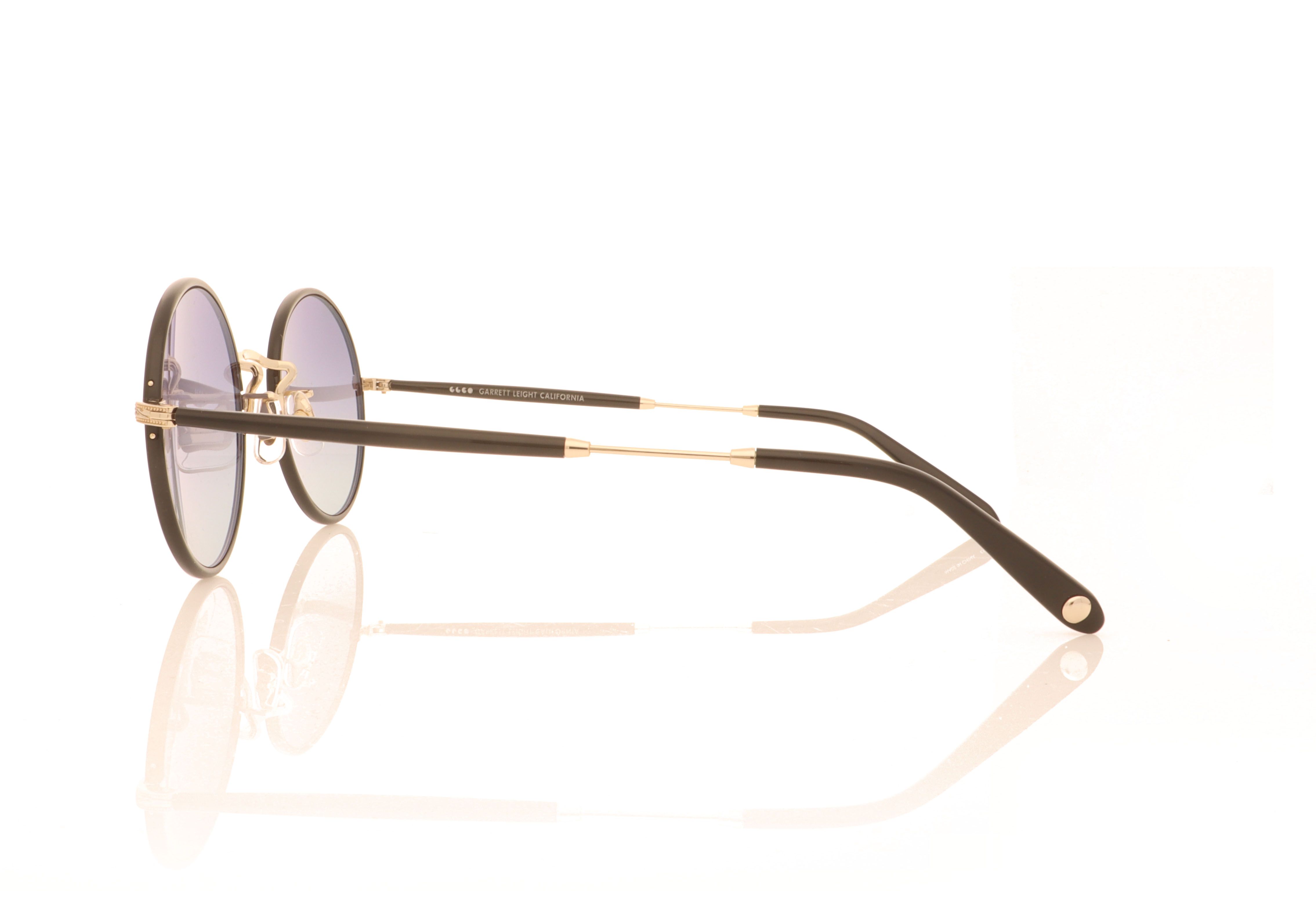 Garrett Leight Fonda Black-Gold BK-G Sunglasses
