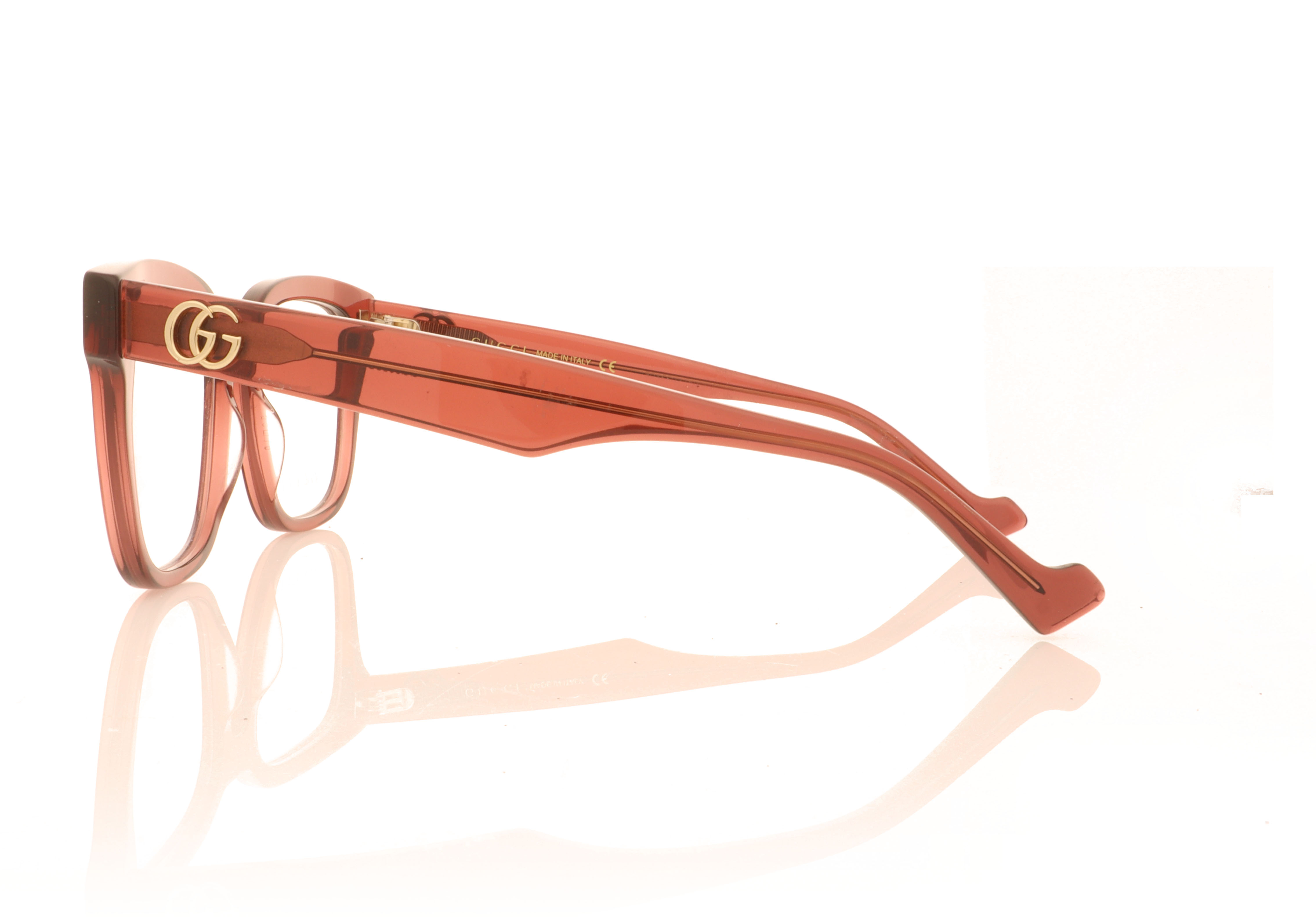 Gucci GG0958O Burgundy/Transparent 006 Glasses