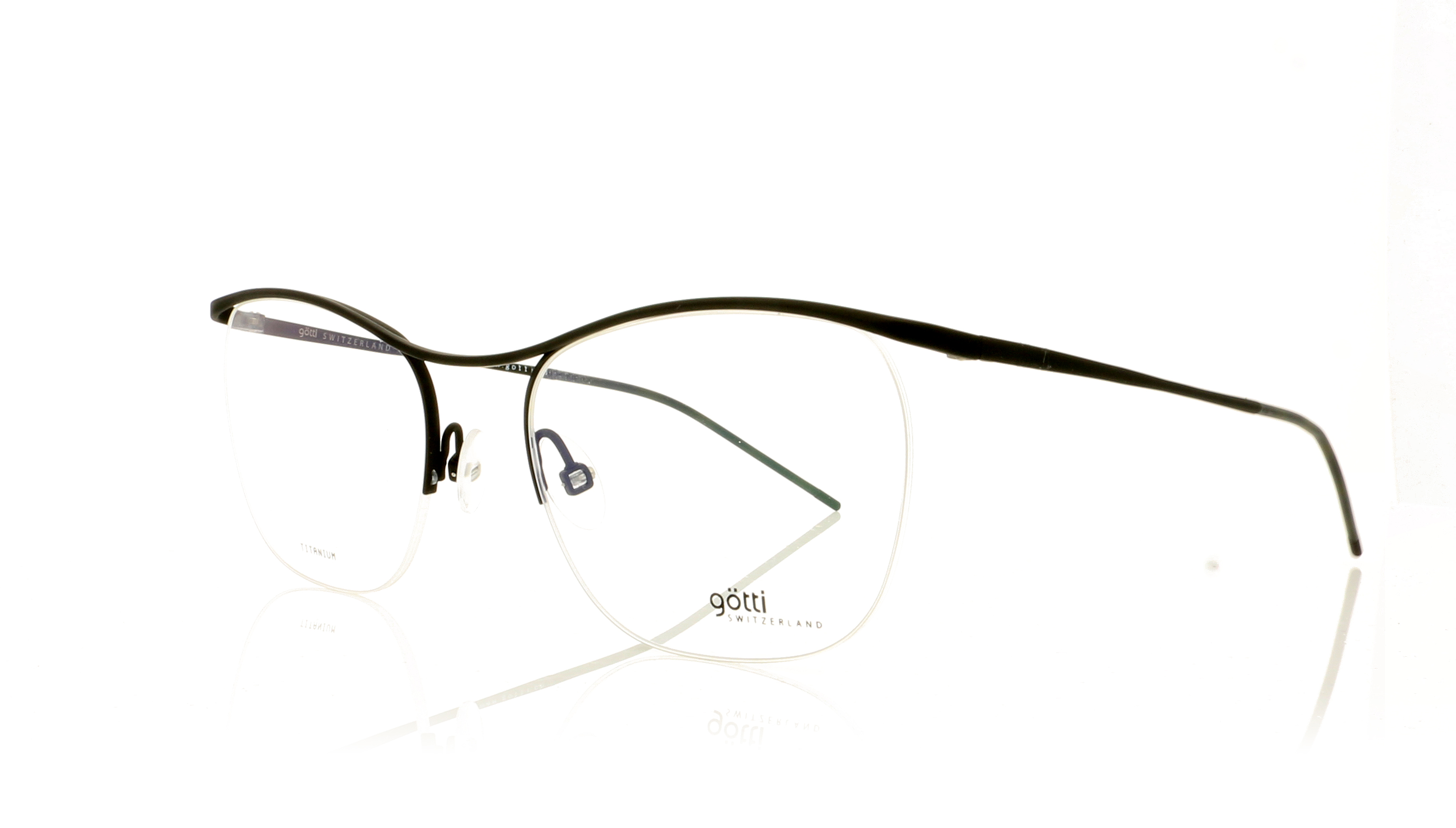 G?tti Tales BLKM Black Glasses - Angle