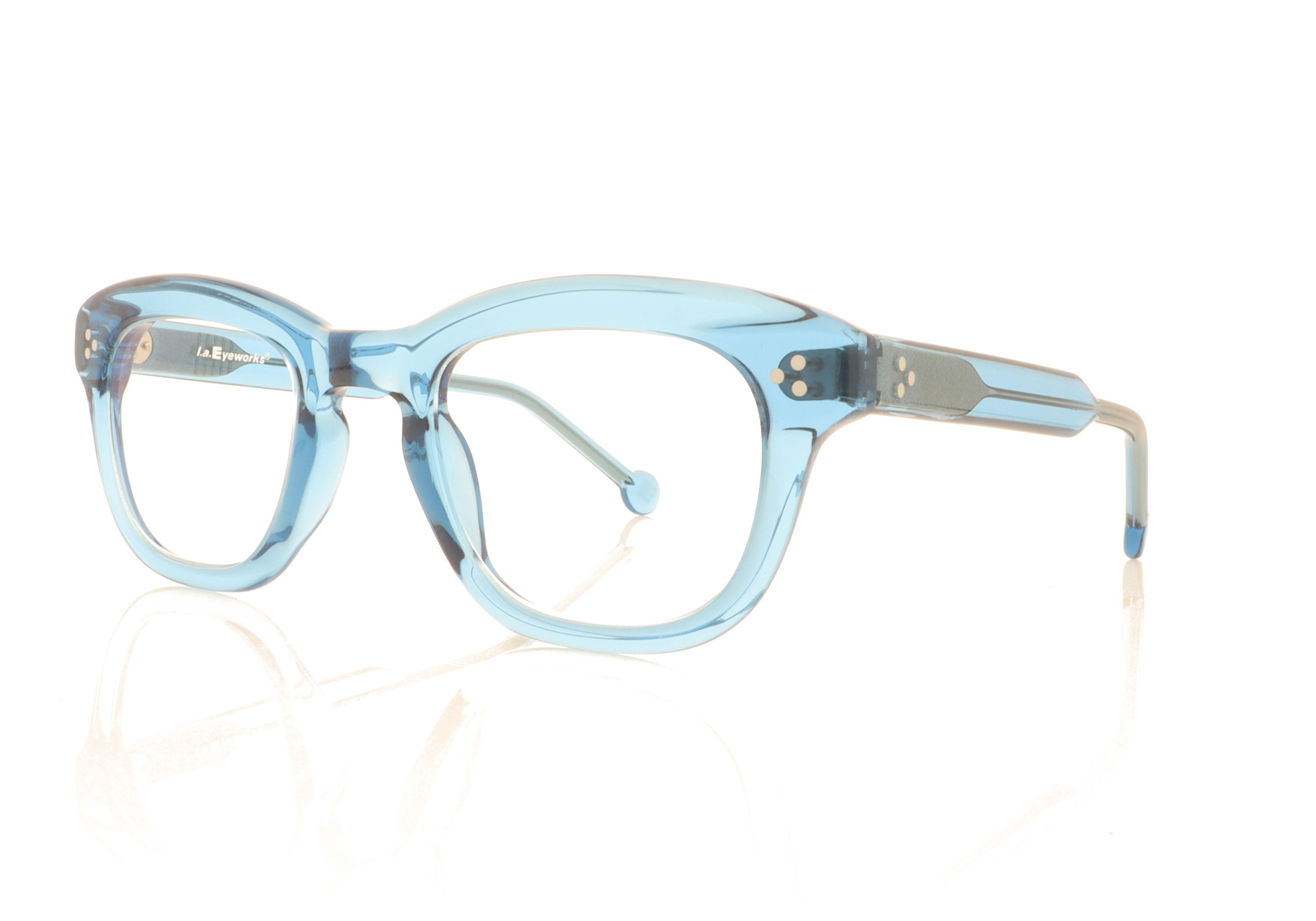 LA Eyeworks Bouma Blue 1024 Glasses