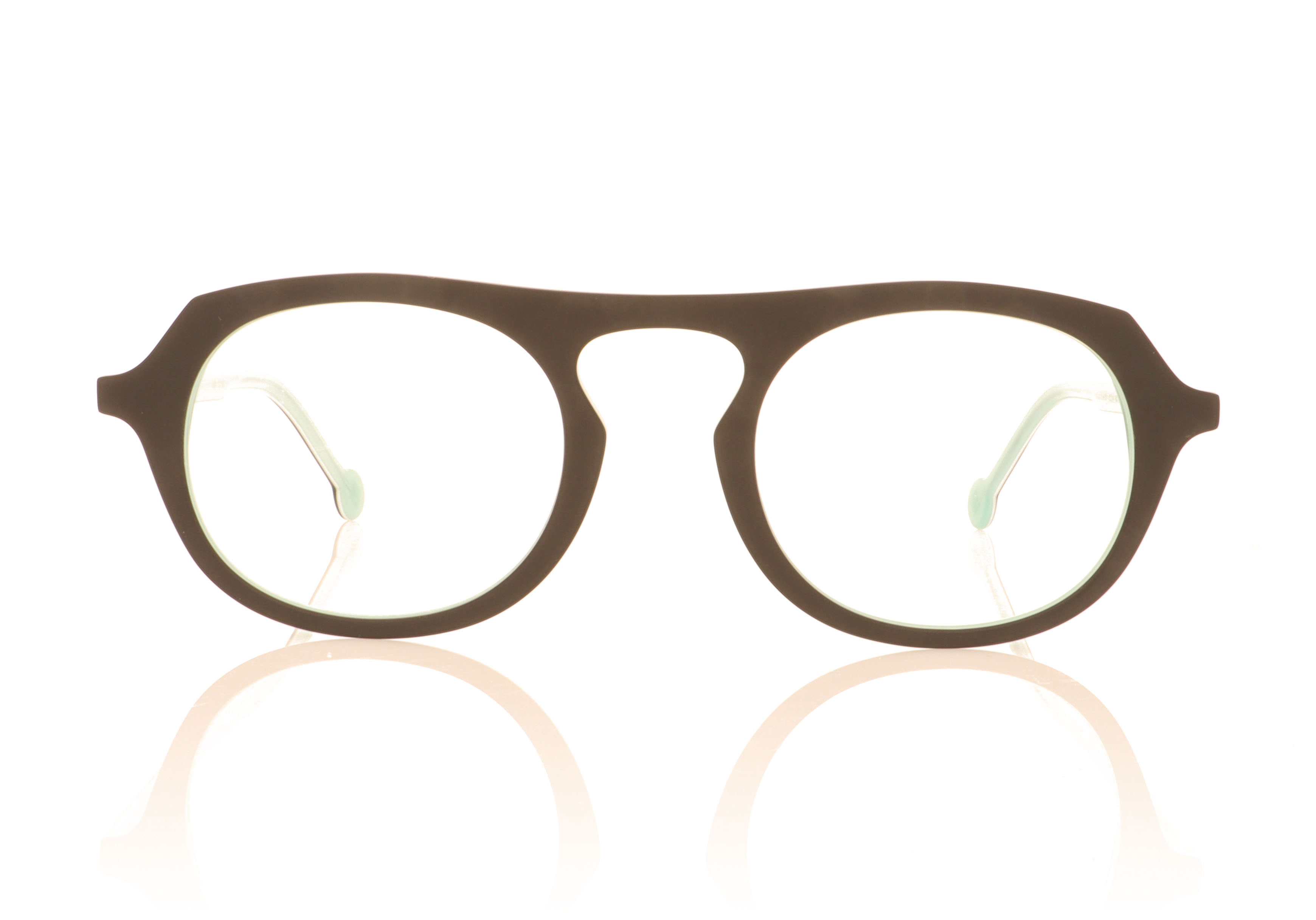 LA Eyeworks Curly Black 1004 Glasses