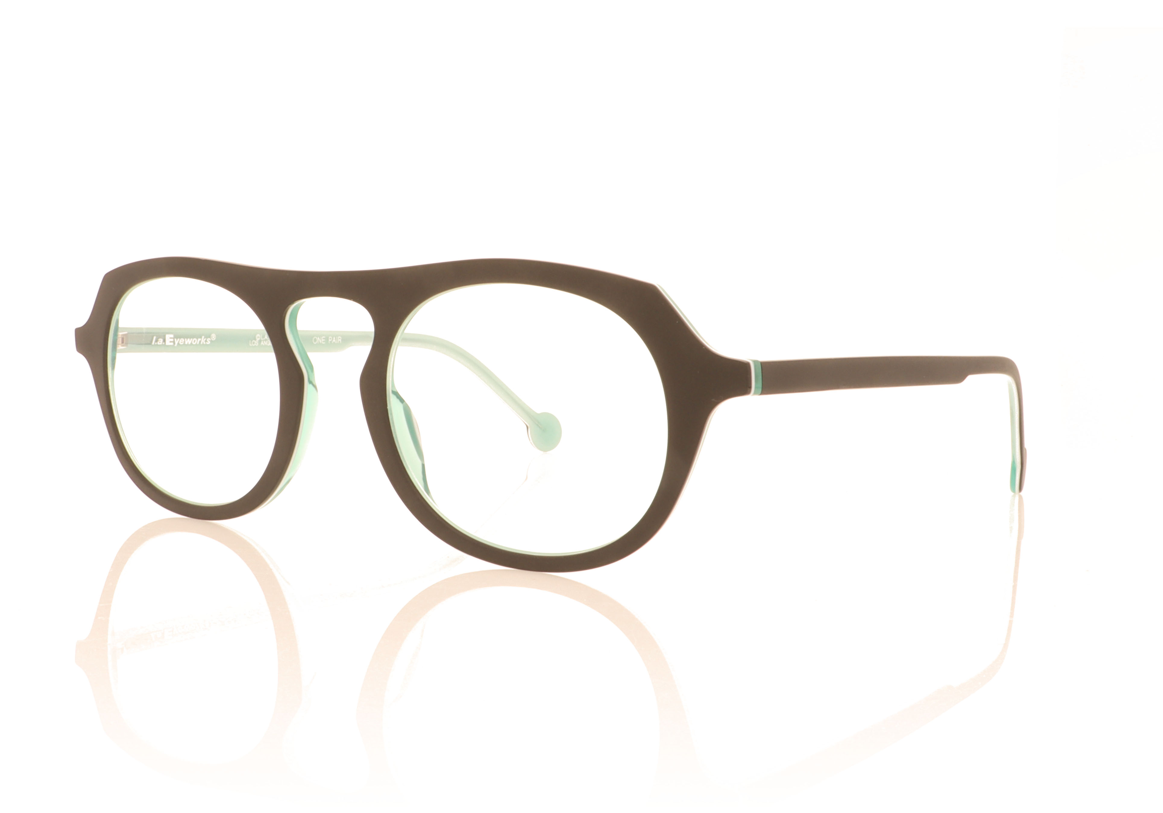 LA Eyeworks Curly Black 1004 Glasses