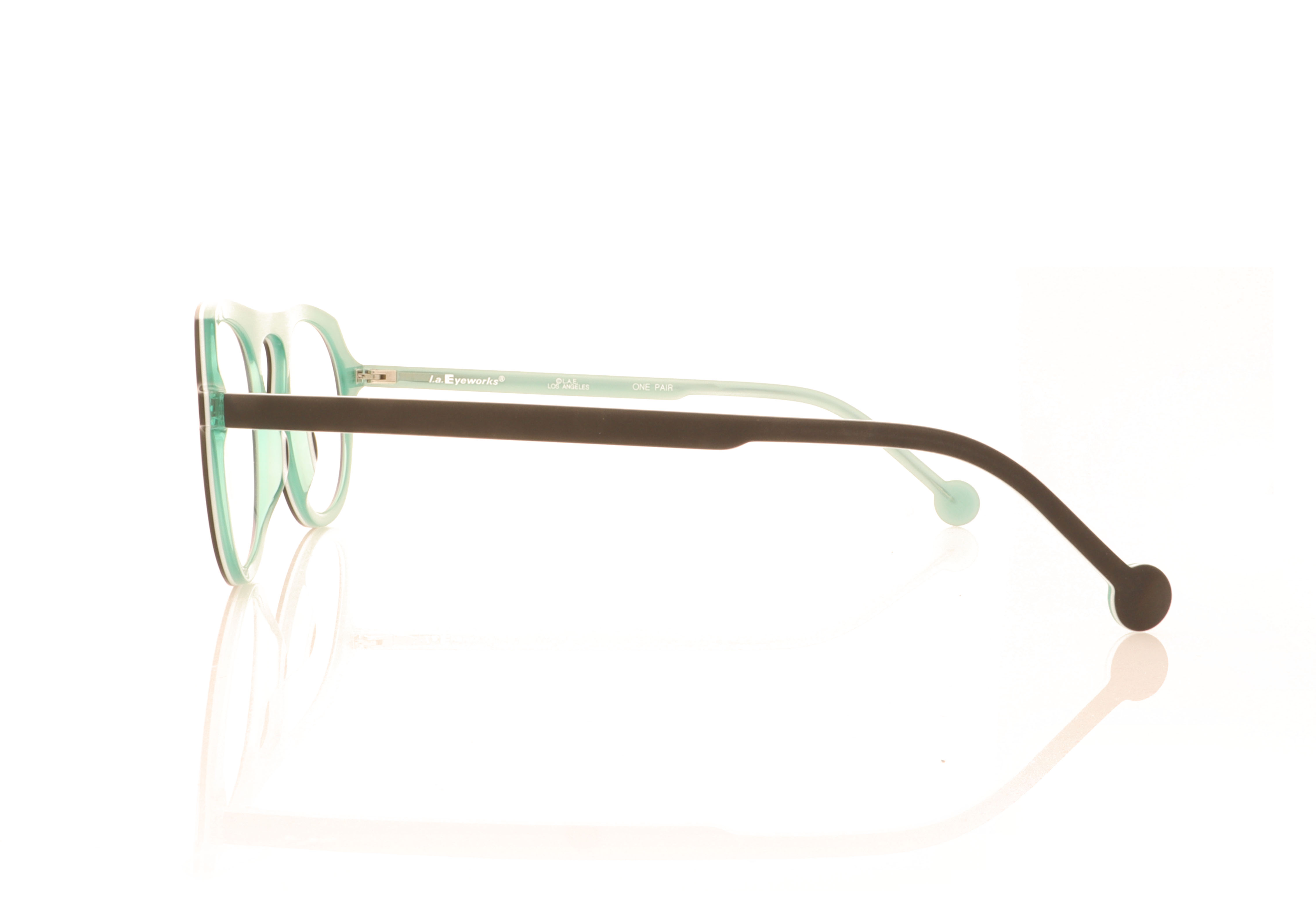 LA Eyeworks Curly Black 1004 Glasses