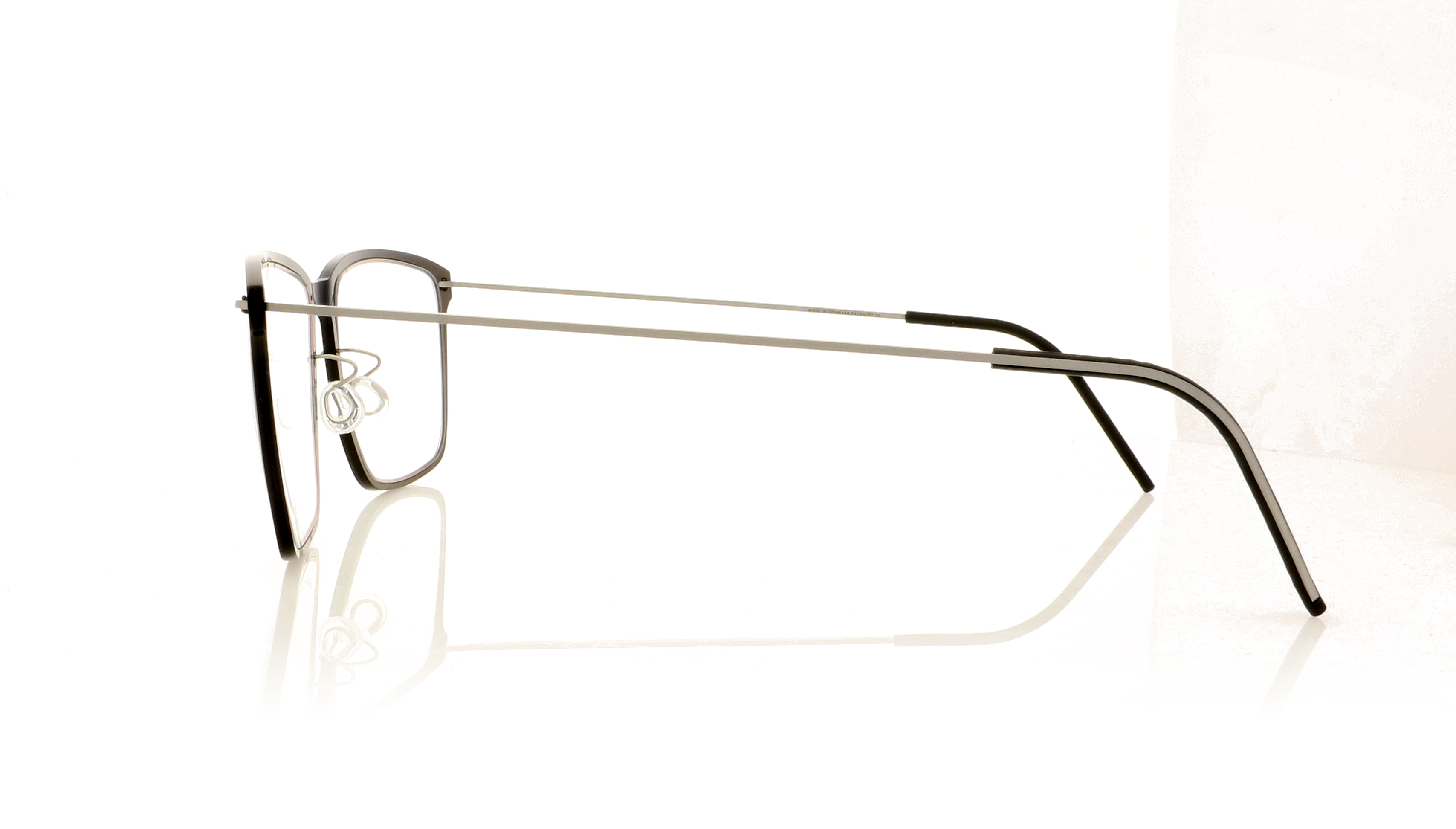 Lindberg n.o.w 6505 6505 Blac/Silver Temples C06-T802-05 Glasses