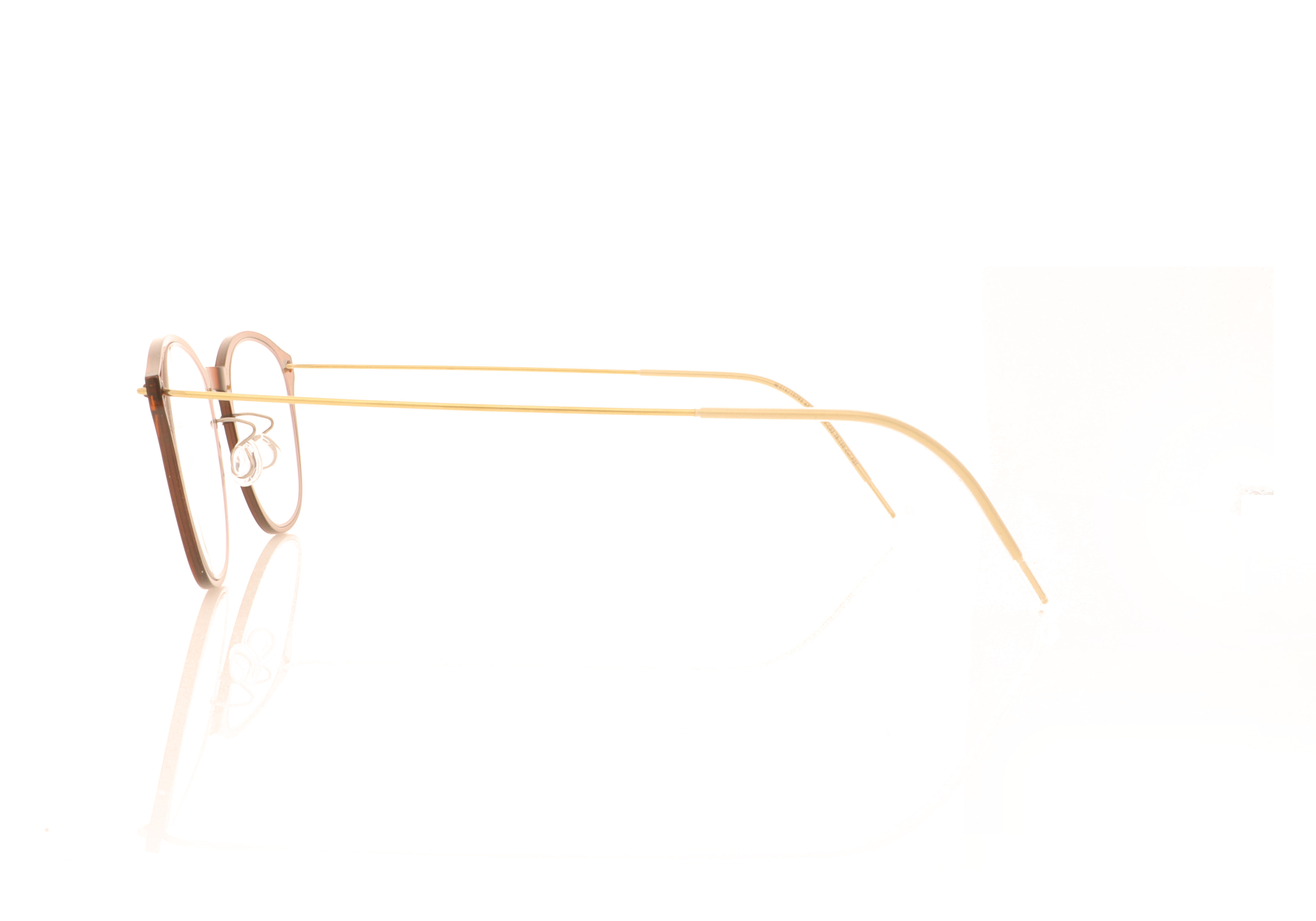 Lindberg NOW 6506 6506 Brown Gold C02 PGT Glasses