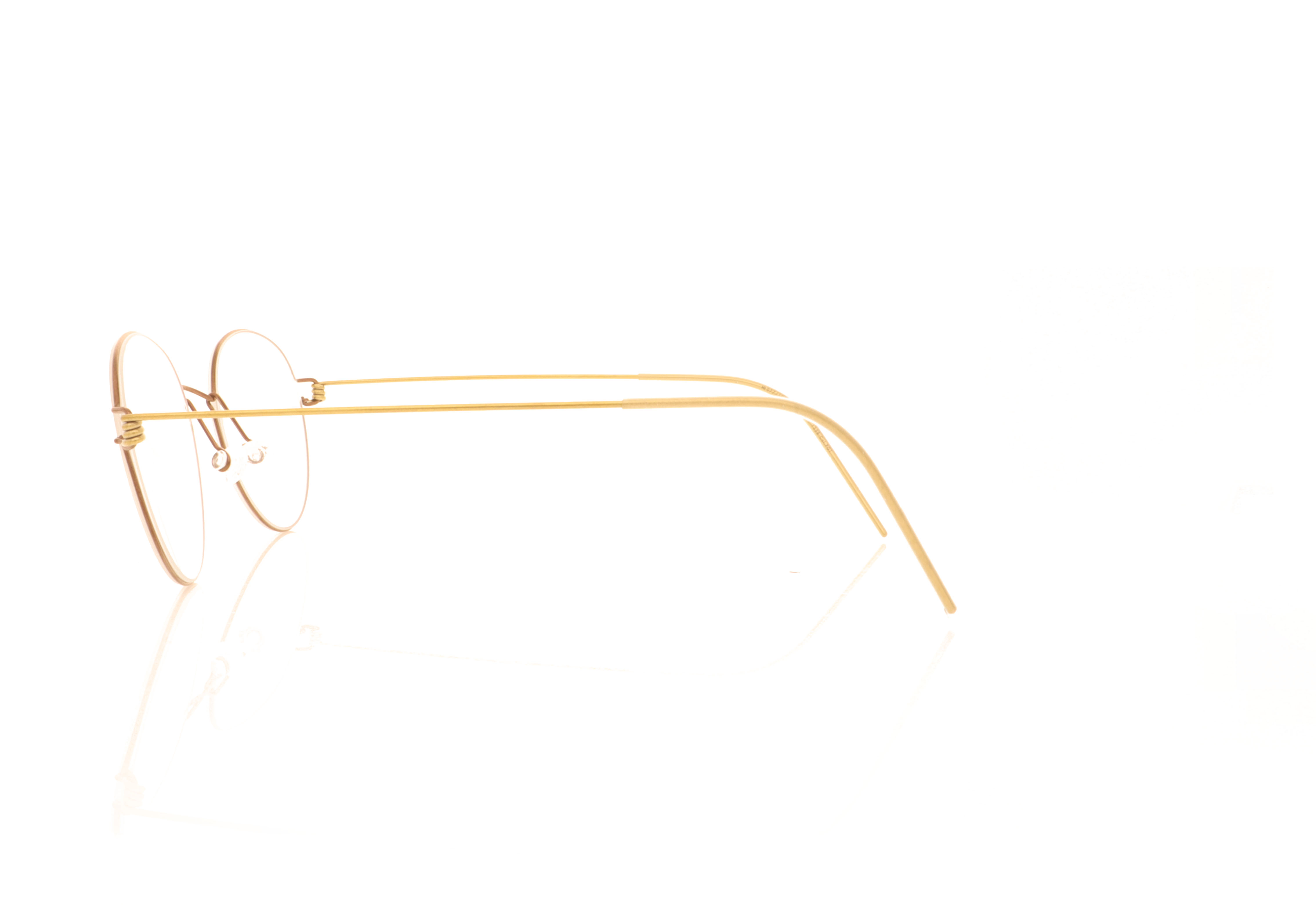Lindberg Air Rim Bo Bo Brown Gold PU12 PGT Glasses