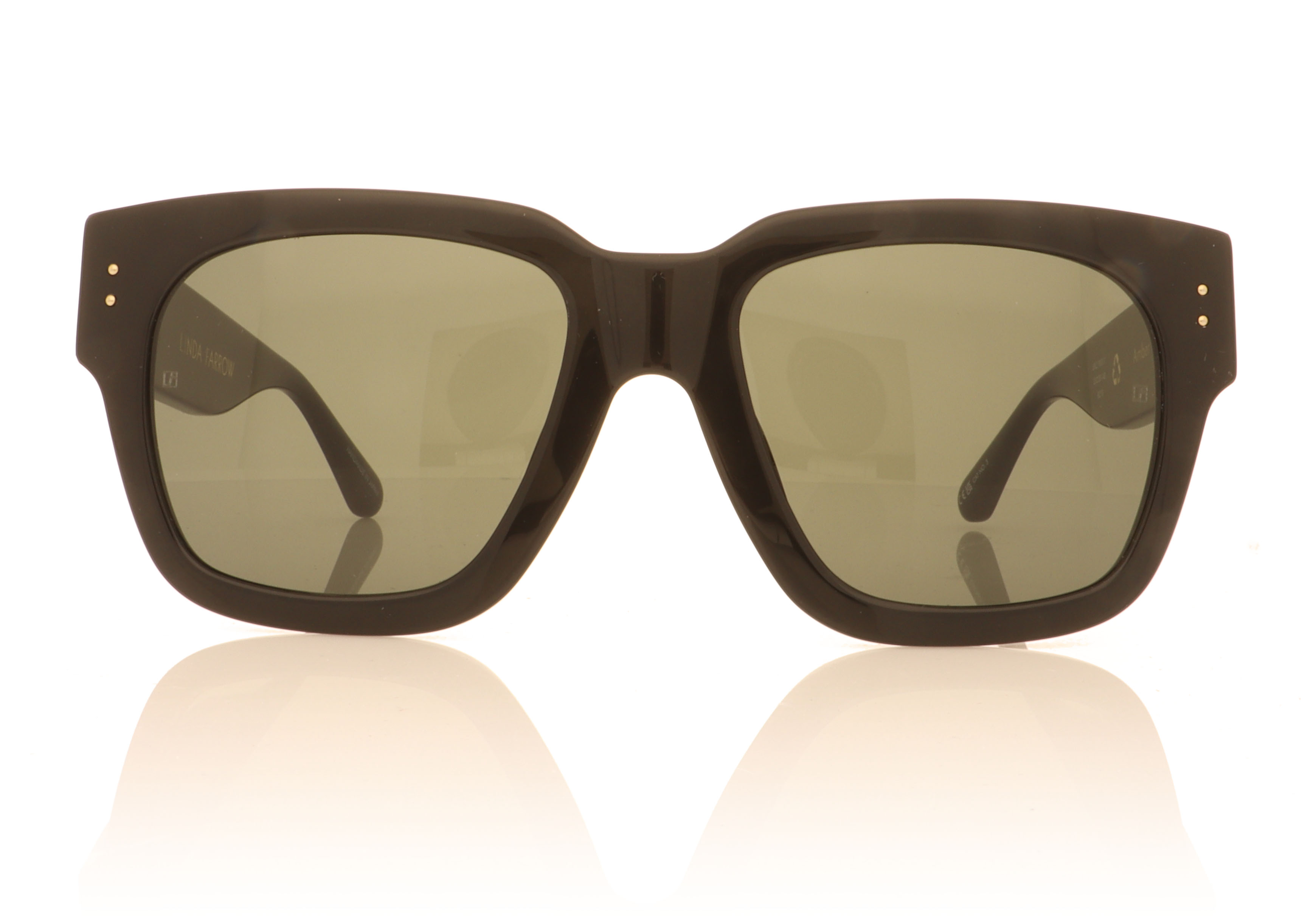 Linda Farrow Amber Black C1 Sunglasses