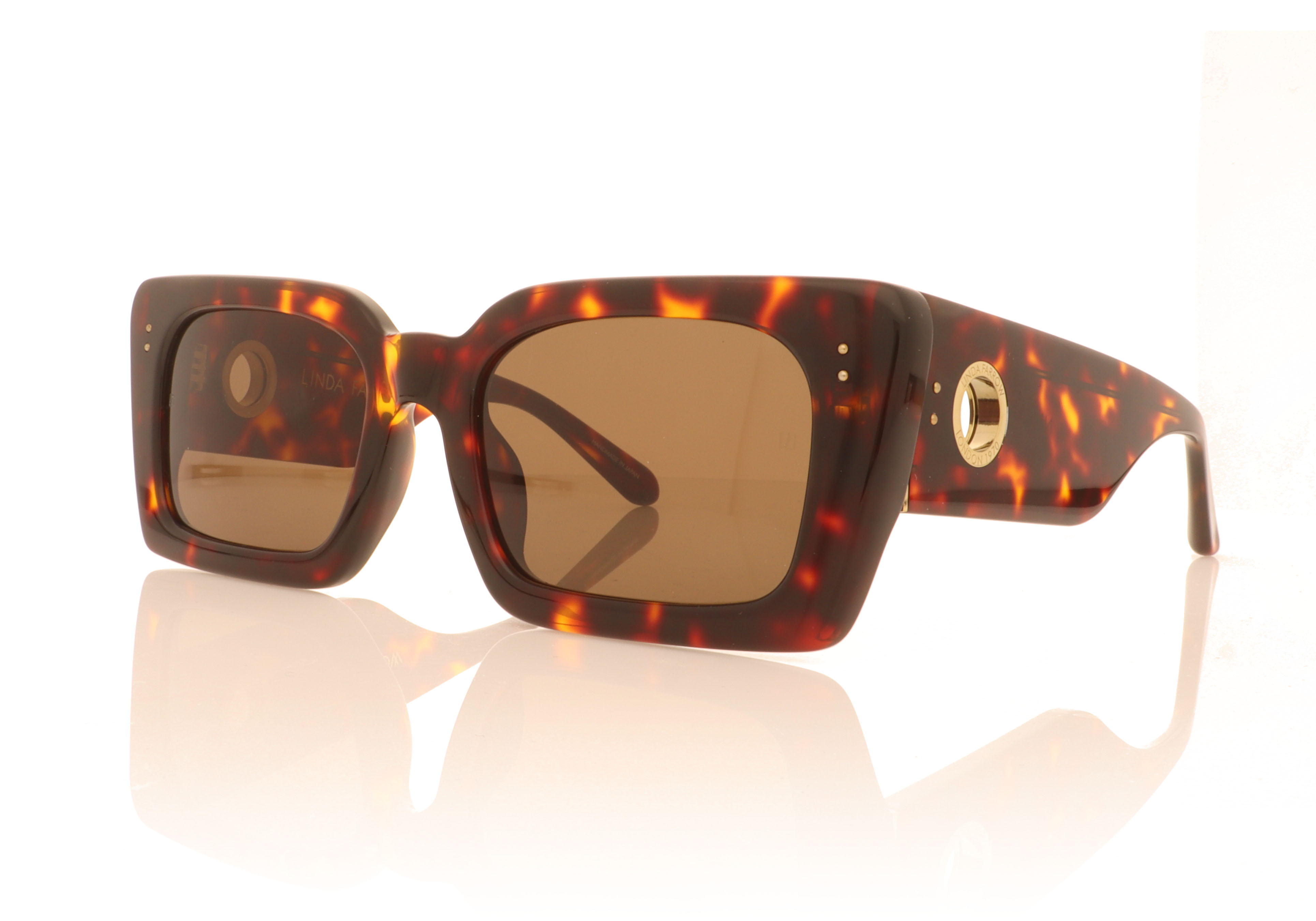 Linda Farrow Nieve Tortoise C2 Sunglasses