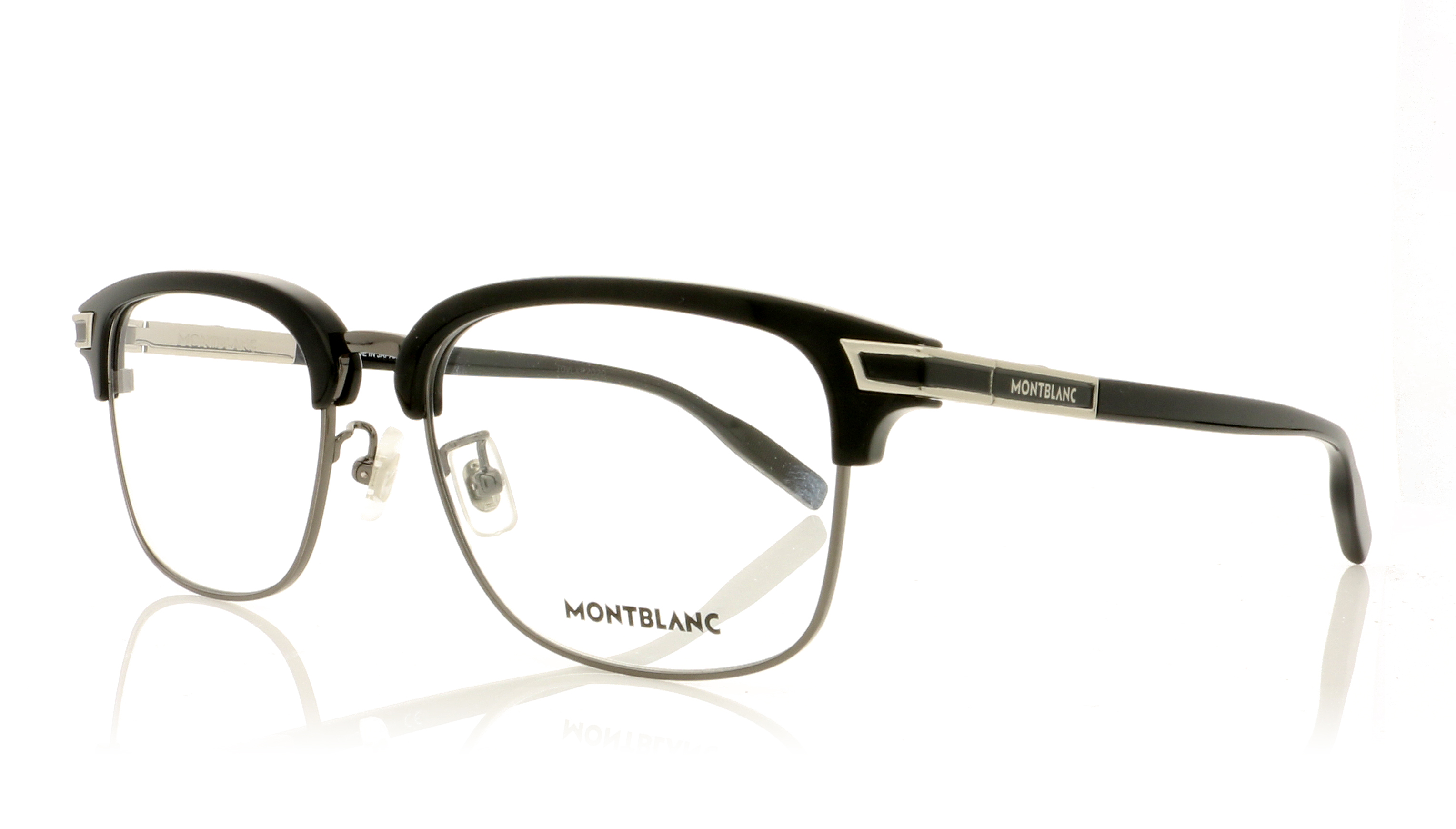 Montblanc MB0043O Black-Silver 5 Glasses