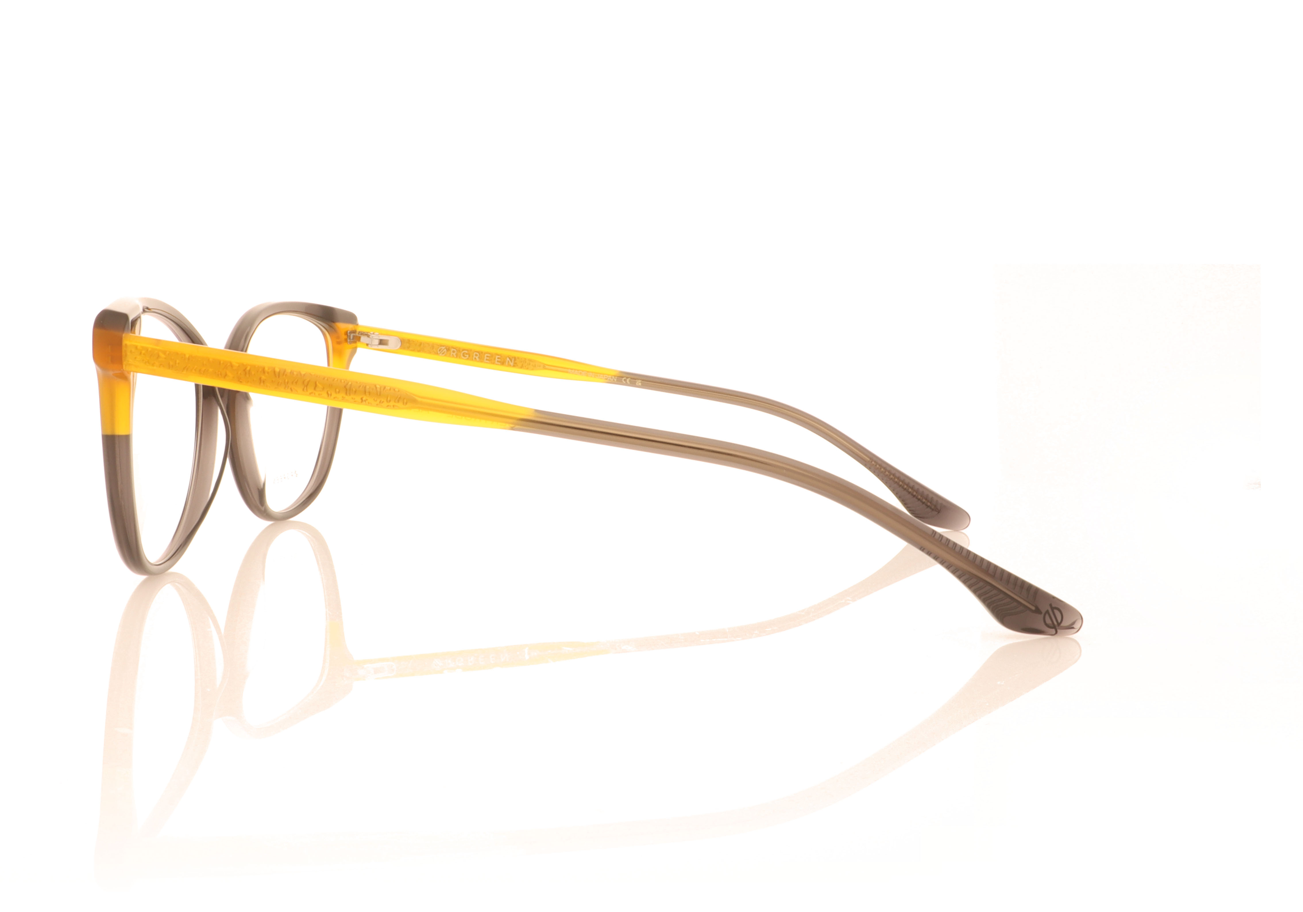 Ørgreen Gertrude Almost Black Burned Yellow A281 Glasses
