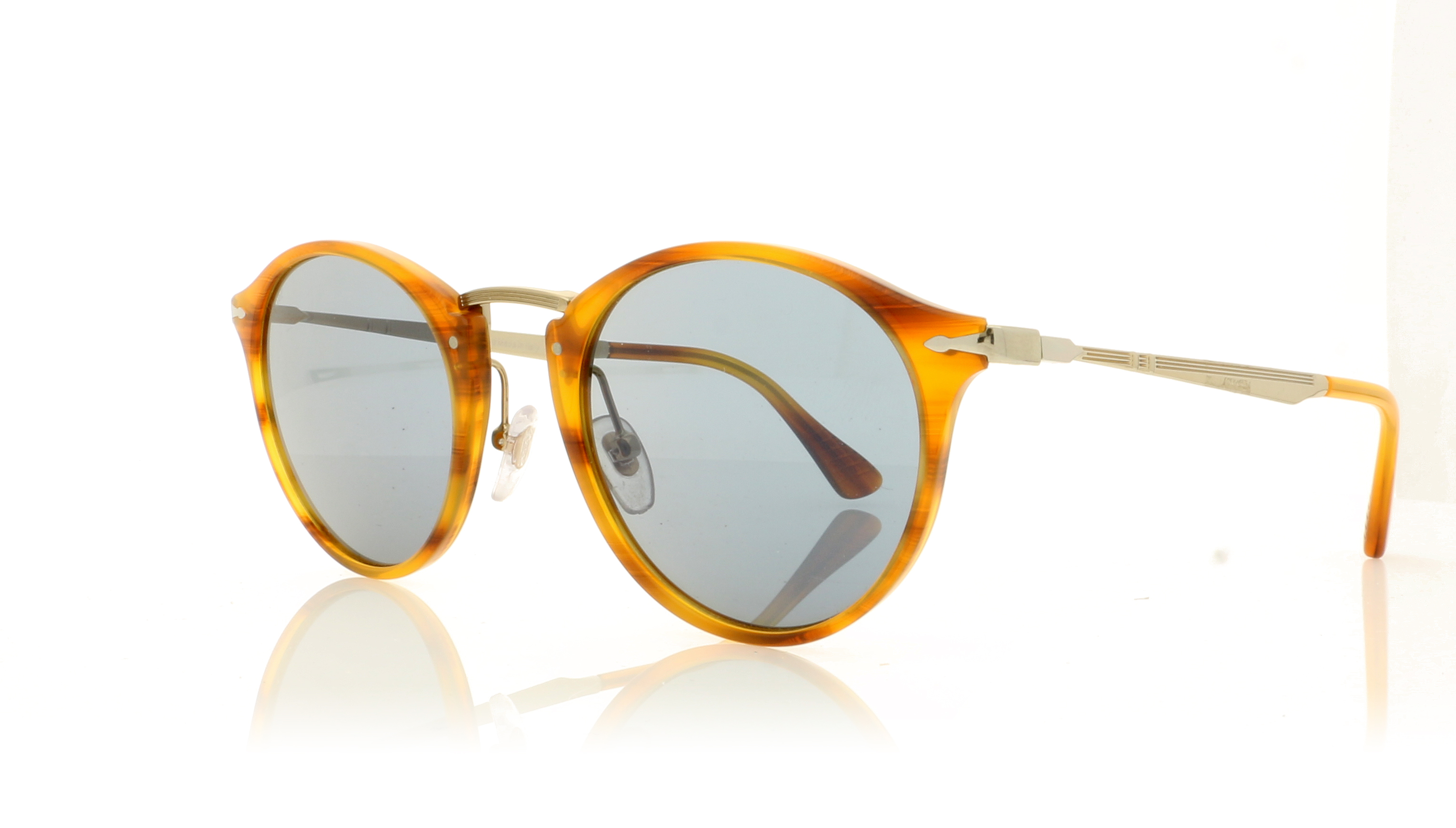 Persol 0PO3166S Striped Brown 960/56 Sunglasses