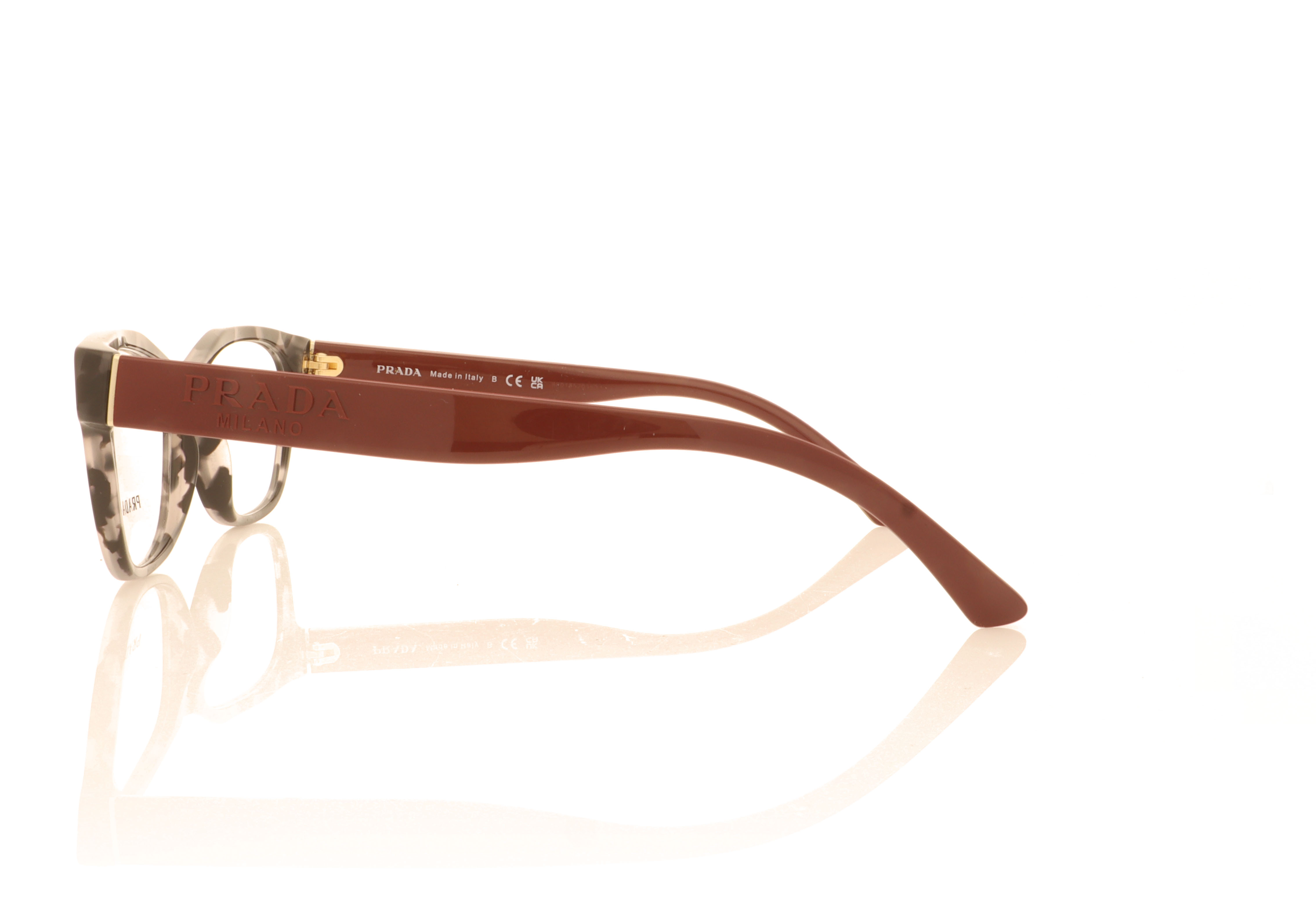 Prada PR 03WV Spotted Grey 5101O1 Glasses