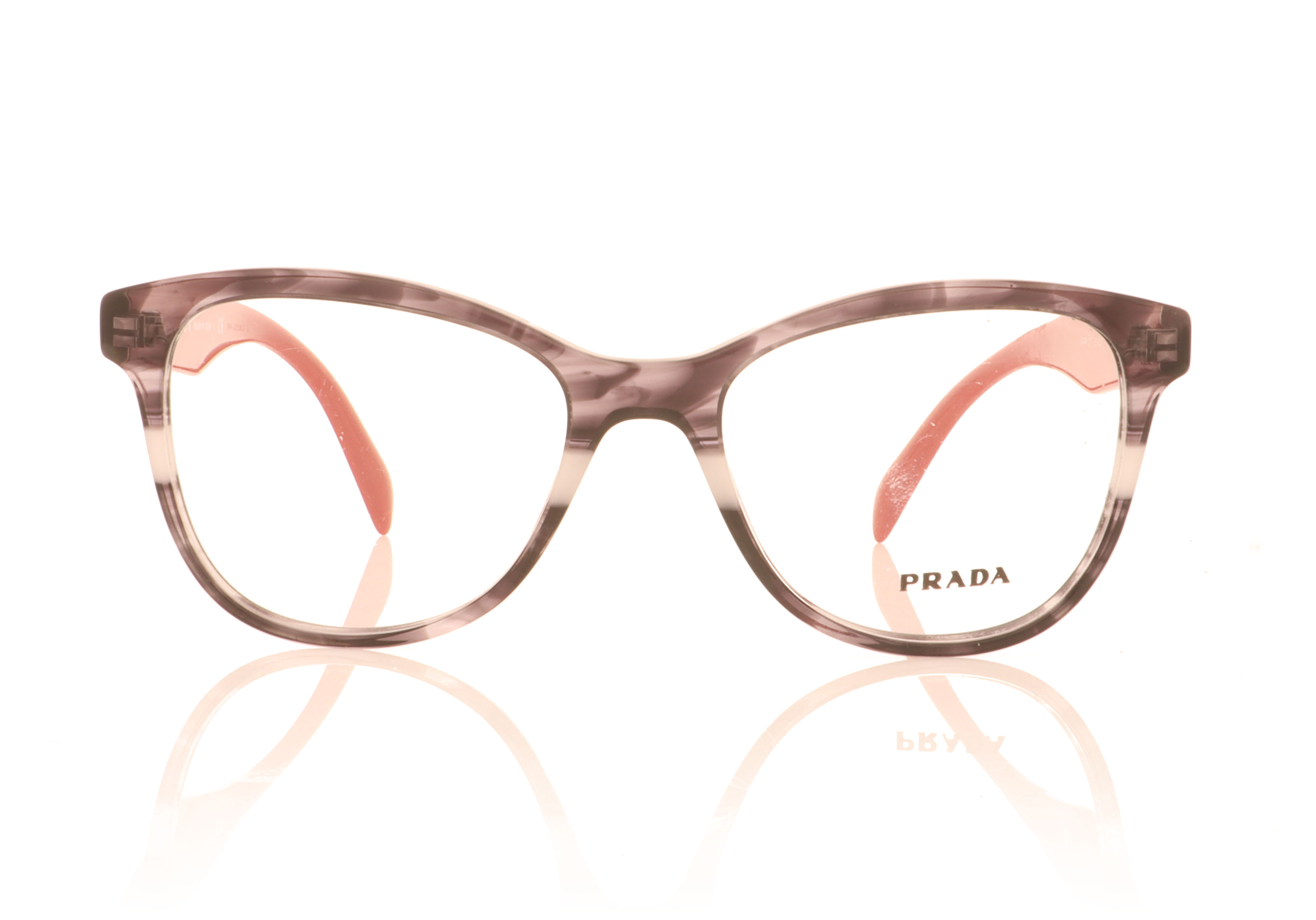 Prada Heritage 0PR 12TV Striped Grey 2571O1 Glasses