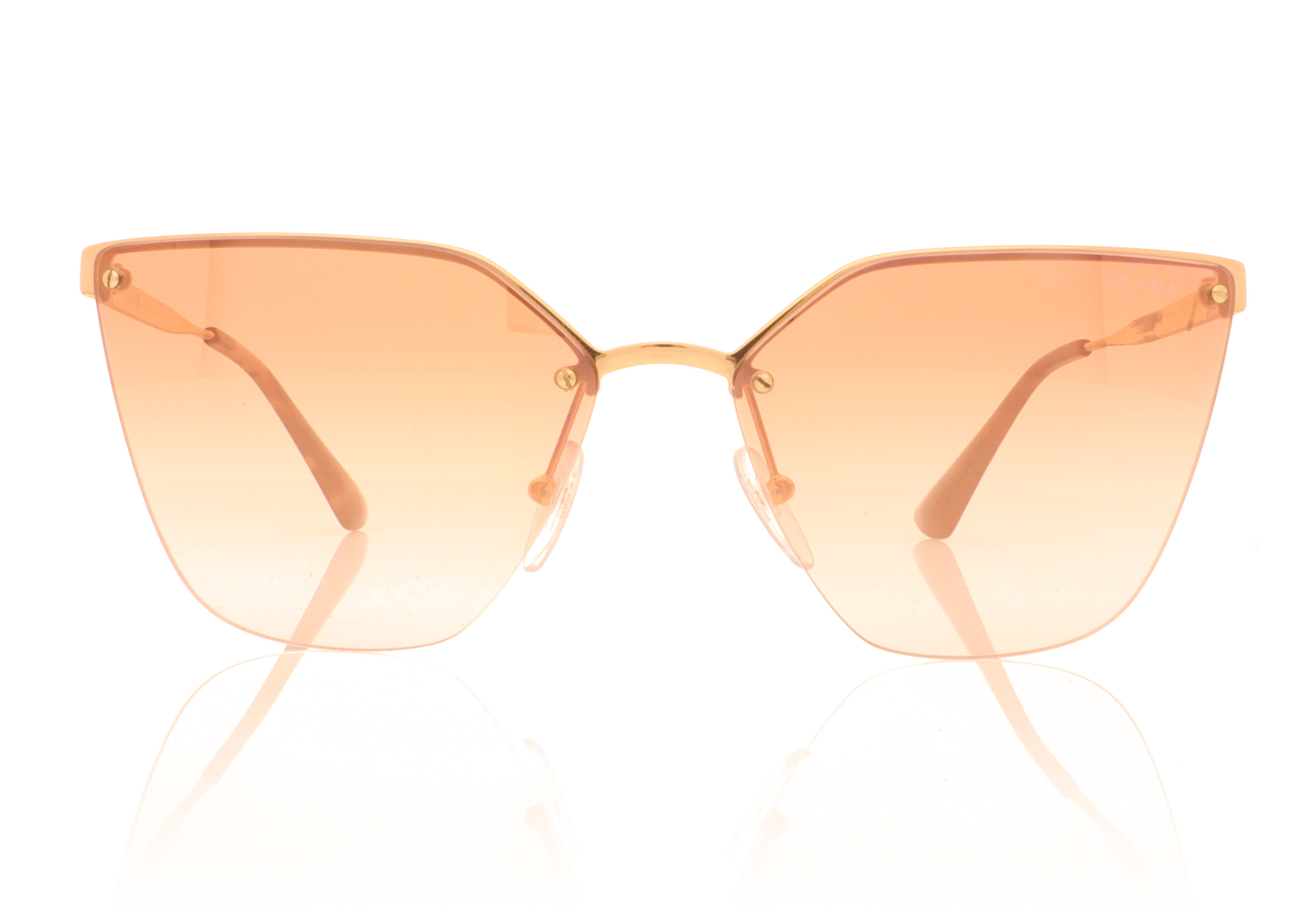Prada Catwalk 0PR 68TS Pink Gold SVFAD2 Sunglasses
