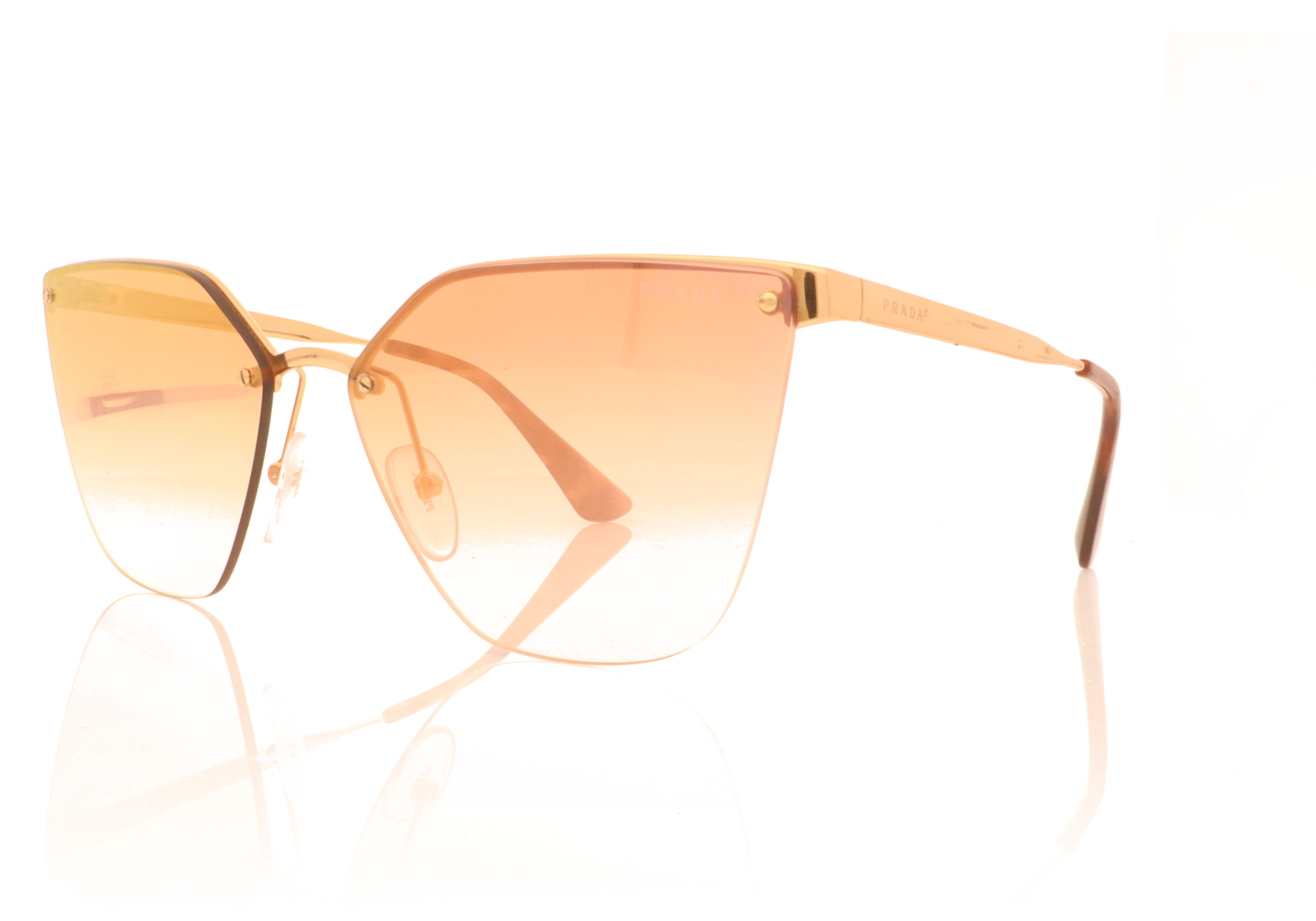 Prada Catwalk 0PR 68TS Pink Gold SVFAD2 Sunglasses