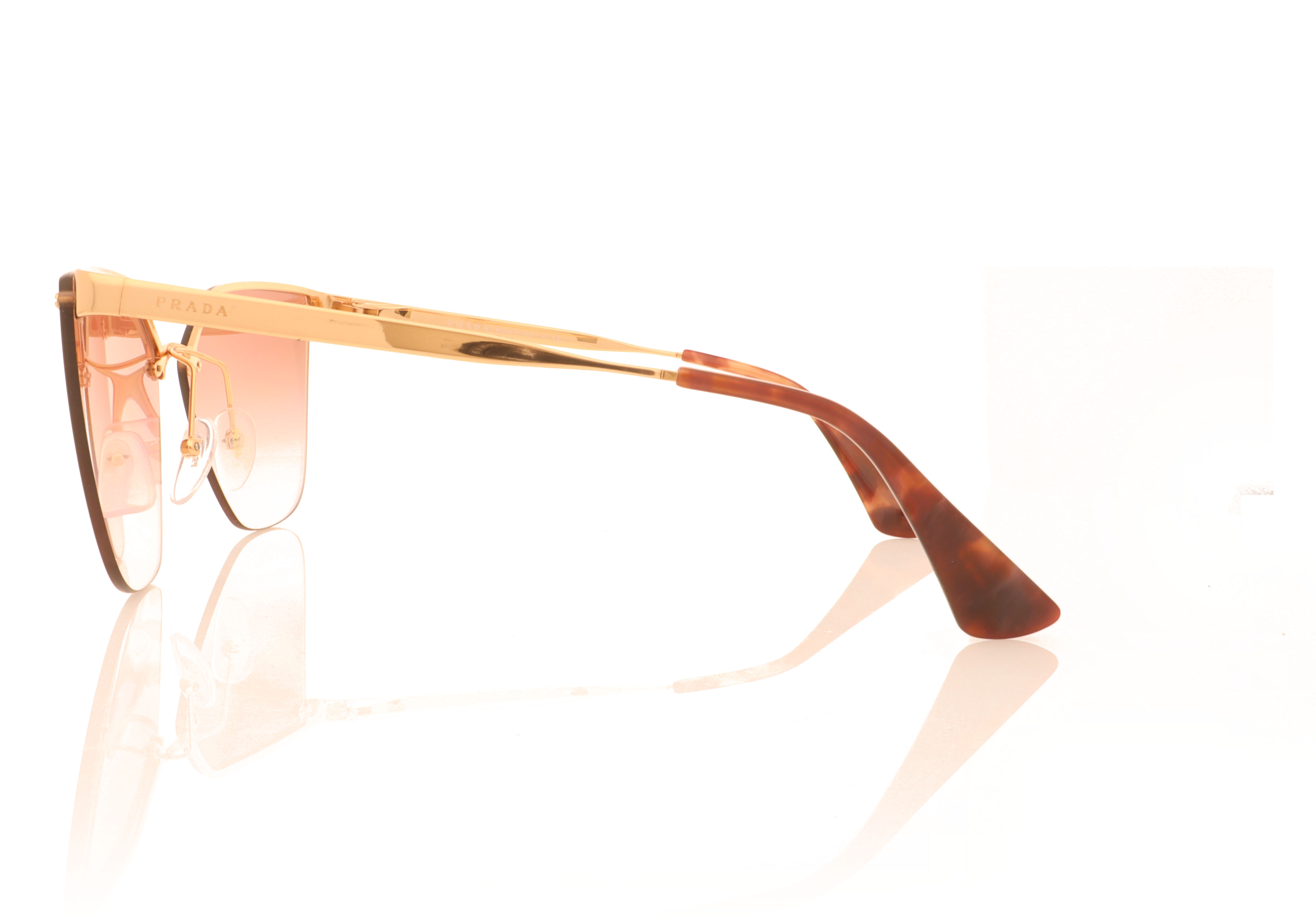 Prada Catwalk 0PR 68TS Pink Gold SVFAD2 Sunglasses