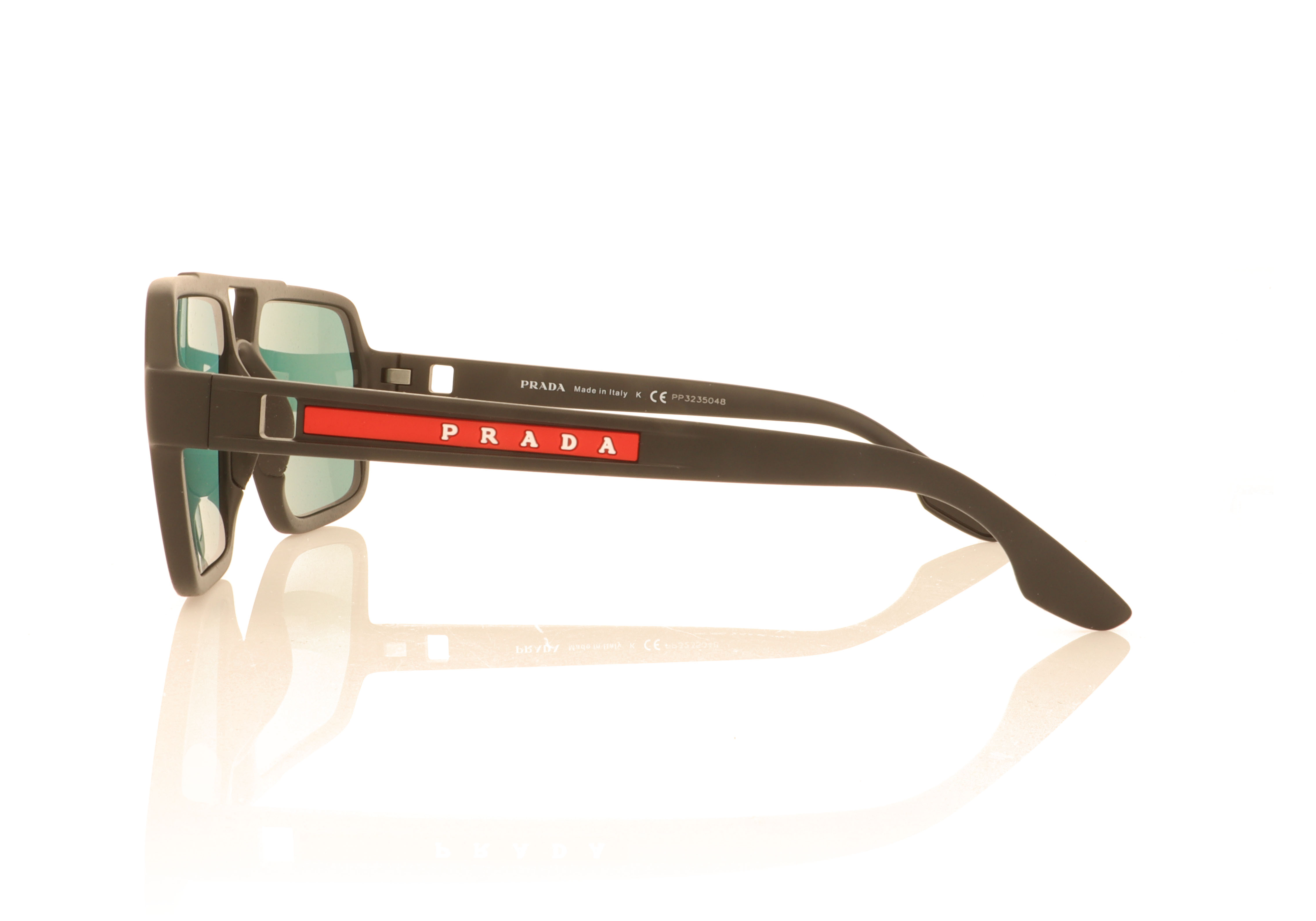 Prada Linea Rossa PS 01XS Black Rubber DG008F Sunglasses