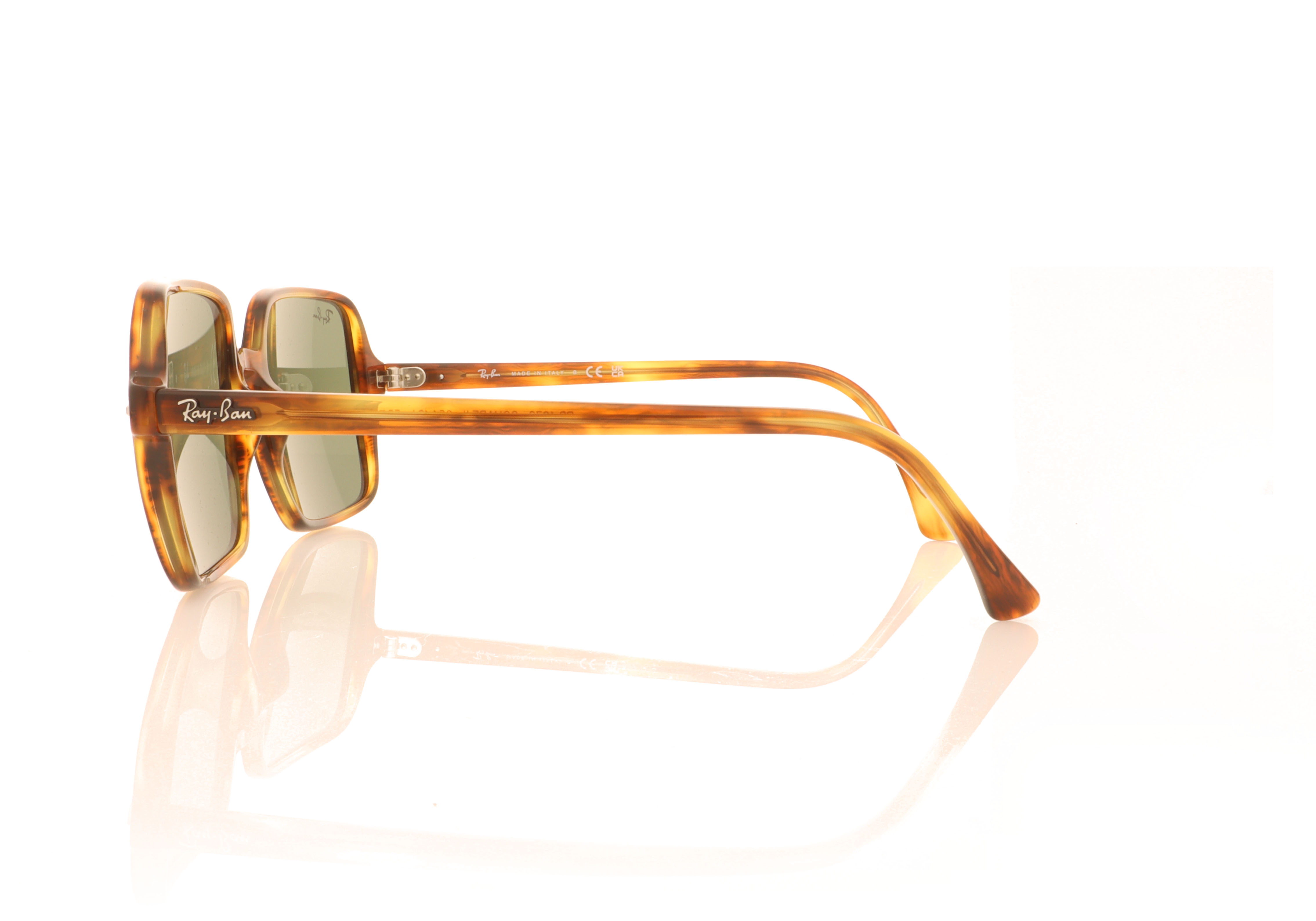 Ray-Ban Square Ii 0RB1973 Stripped Havana 954/31 Sunglasses