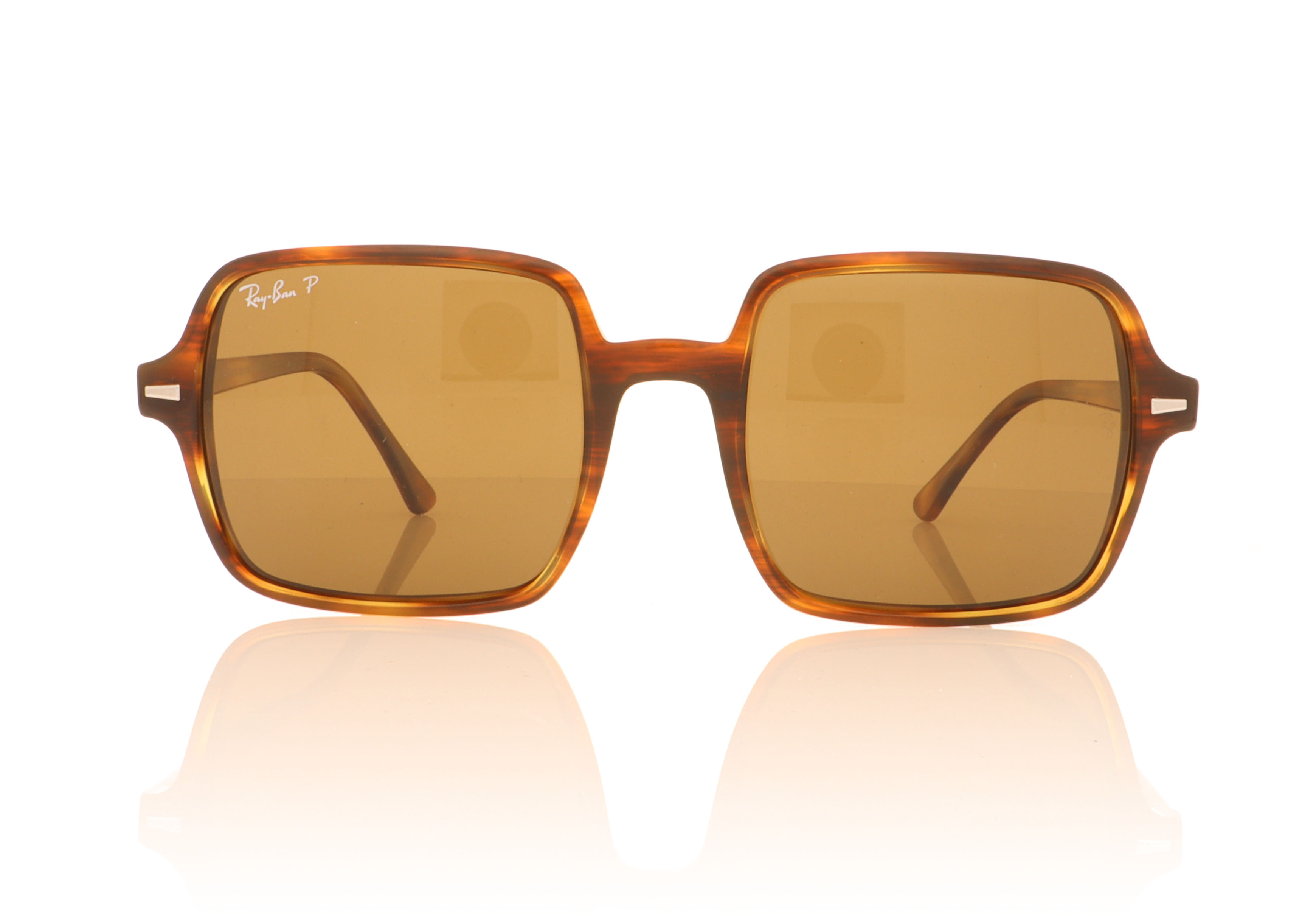 Ray-Ban Square Ii 0RB1973 Stripped Havana 954/57 Sunglasses