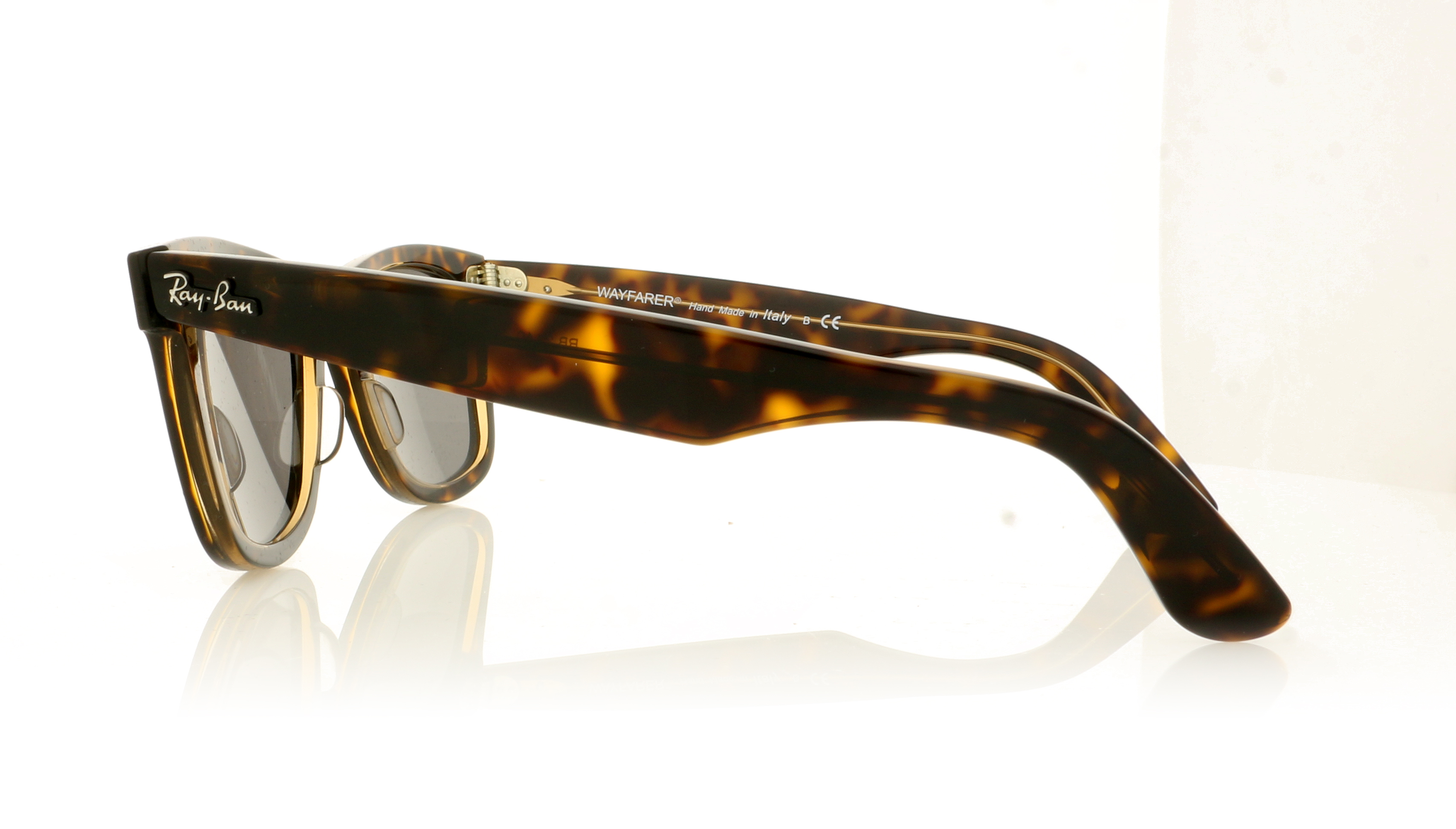 Ray-Ban WAYFARER RB2140 Havana On Transparent Brown 1292B1 Sunglasses