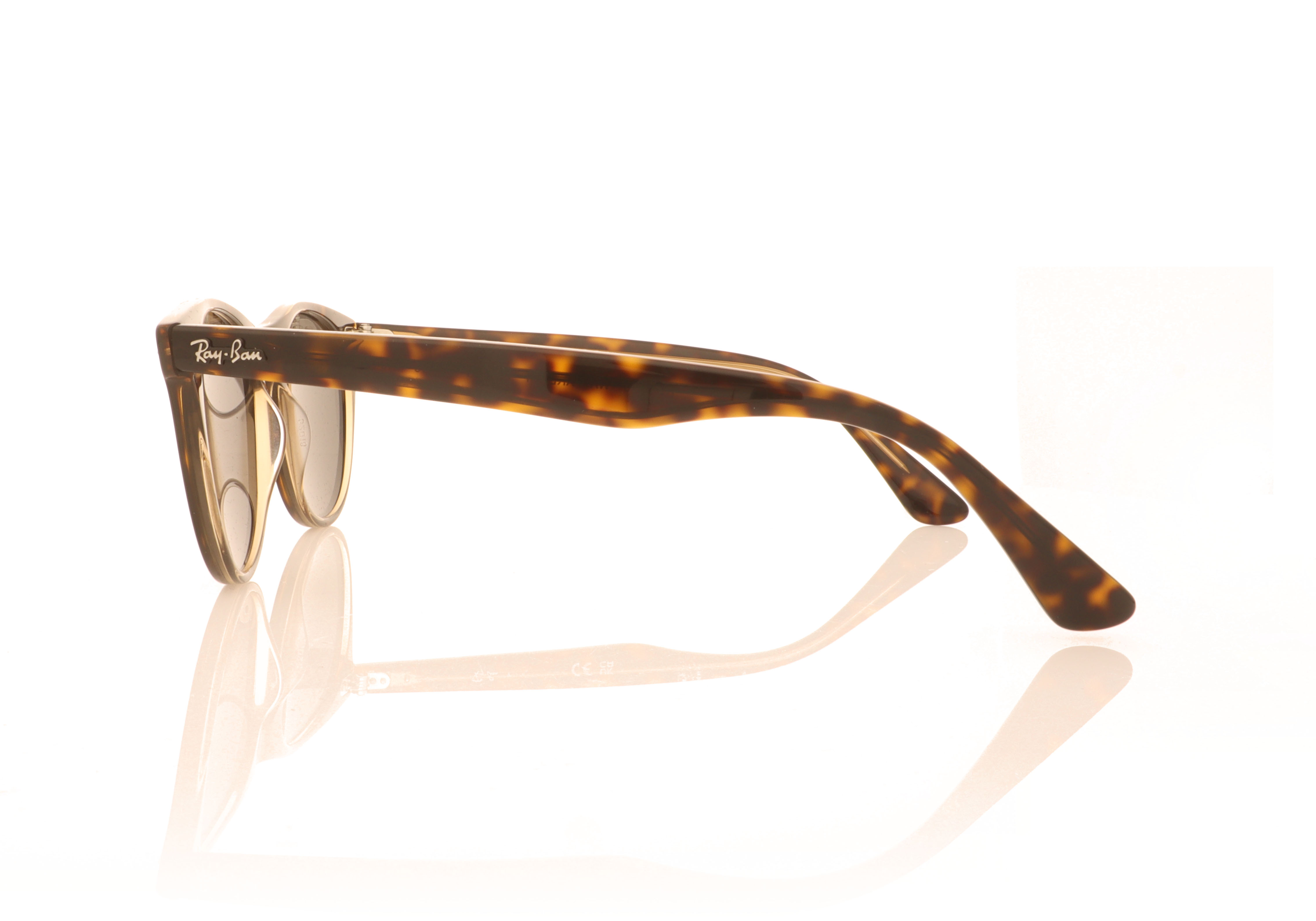 Ray-Ban WAYFARER II RB2185 Havana On Transparent Brown 1292B1 Sunglasses