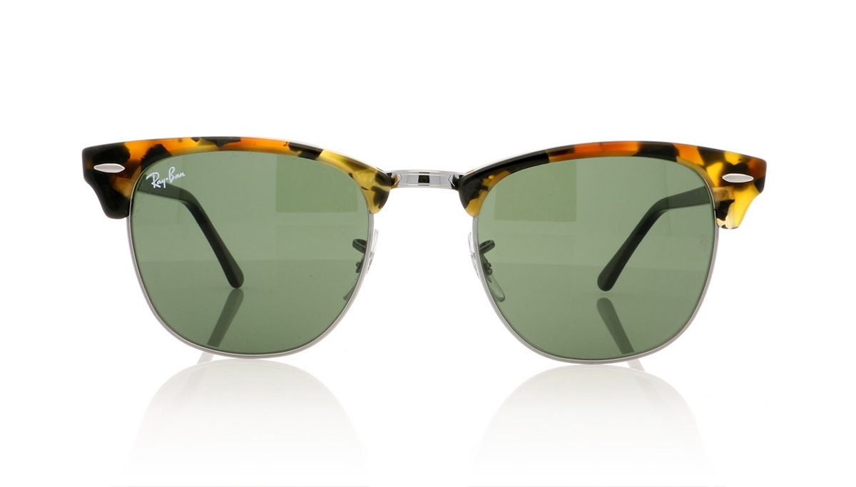 Ray-Ban Clubmaster 0RB3016 Spotted Black Hav 1157 Sunglasses
