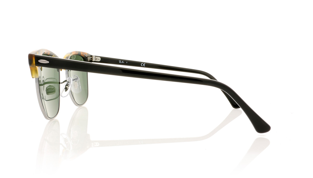 Ray-Ban Clubmaster 0RB3016 Spotted Black Hav 1157 Sunglasses