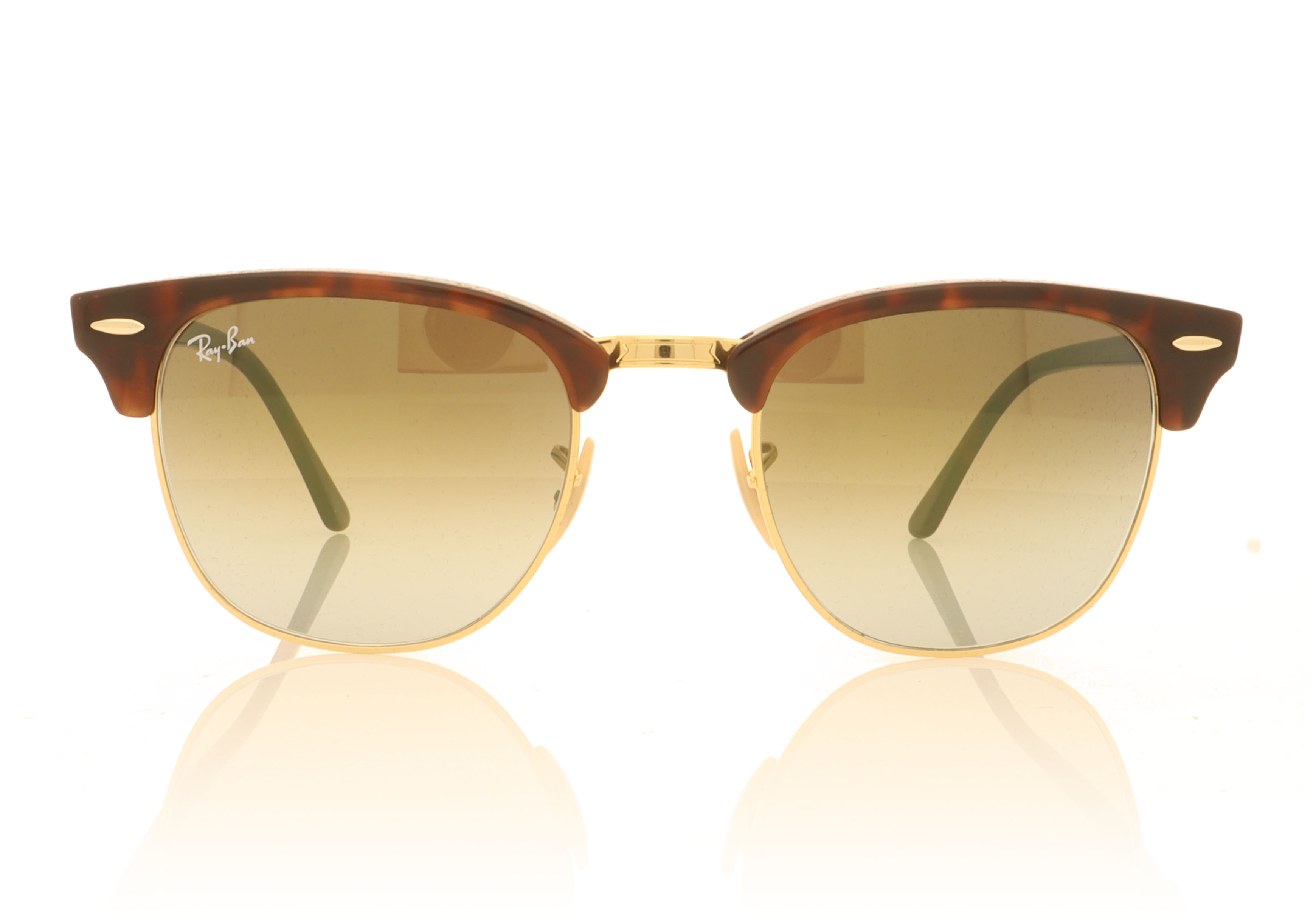 Ray-Ban CLUBMASTER RB3016 Red Havana 990/9J Sunglasses