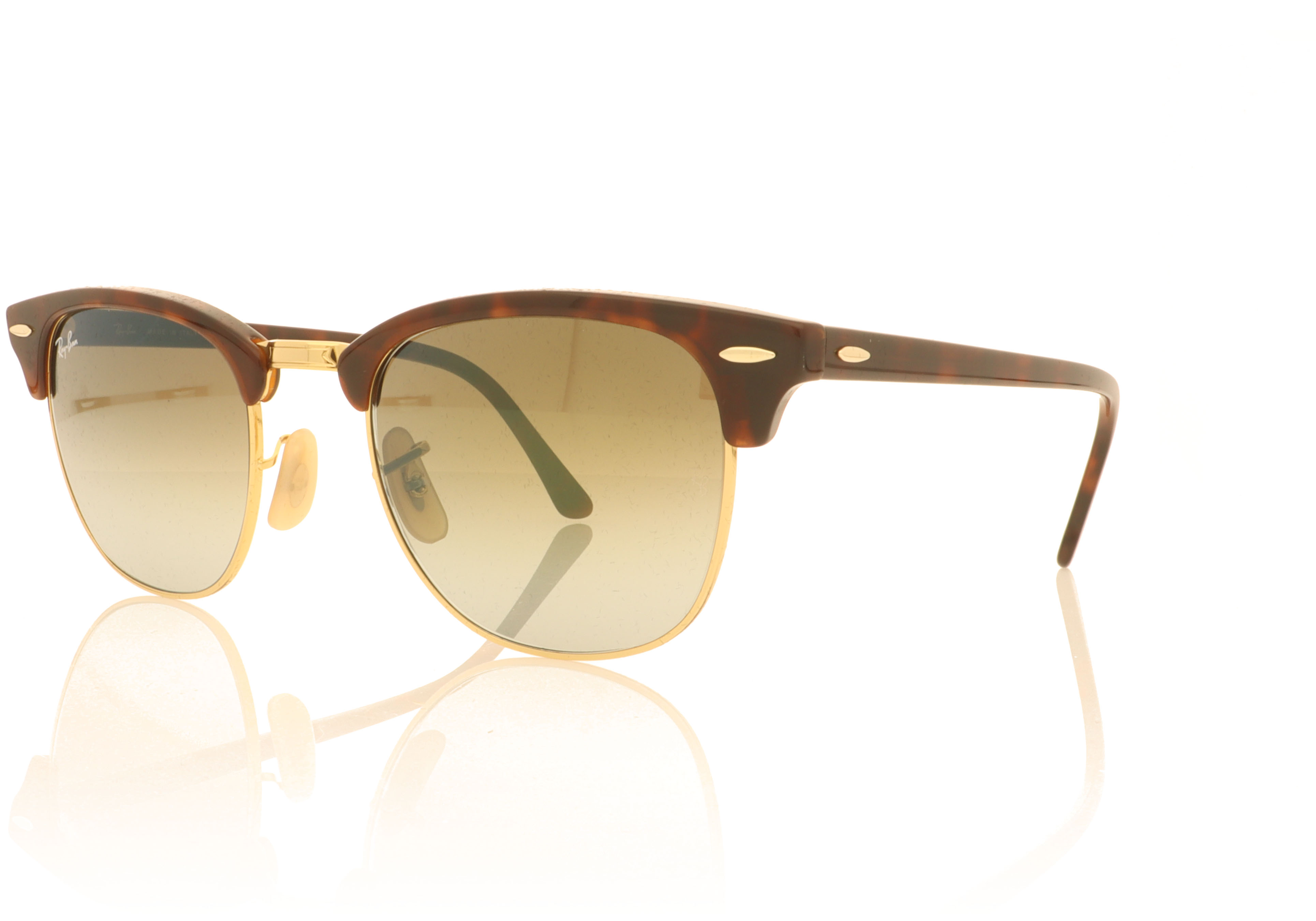 Ray-Ban CLUBMASTER RB3016 Red Havana 990/9J Sunglasses