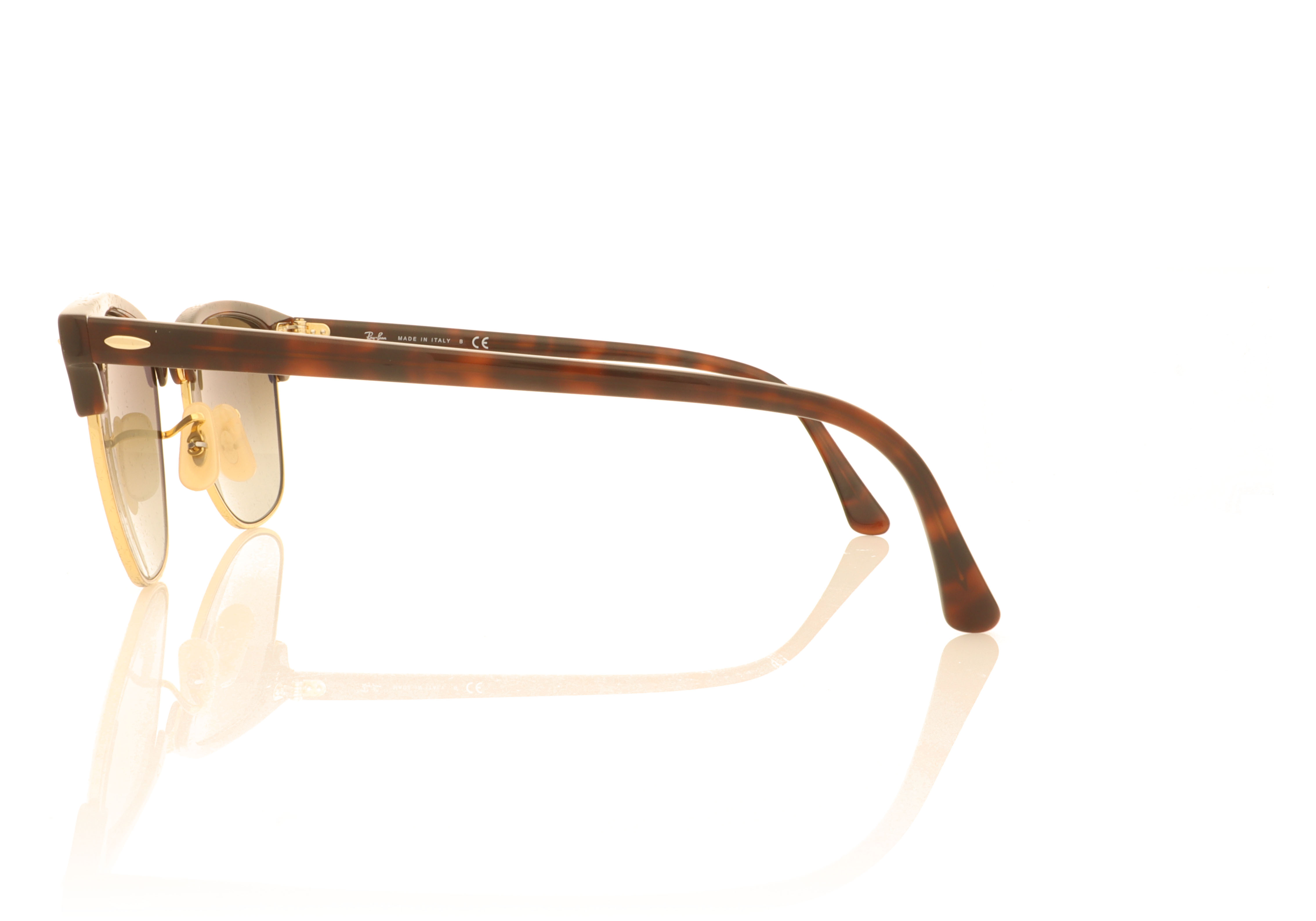 Ray-Ban CLUBMASTER RB3016 Red Havana 990/9J Sunglasses