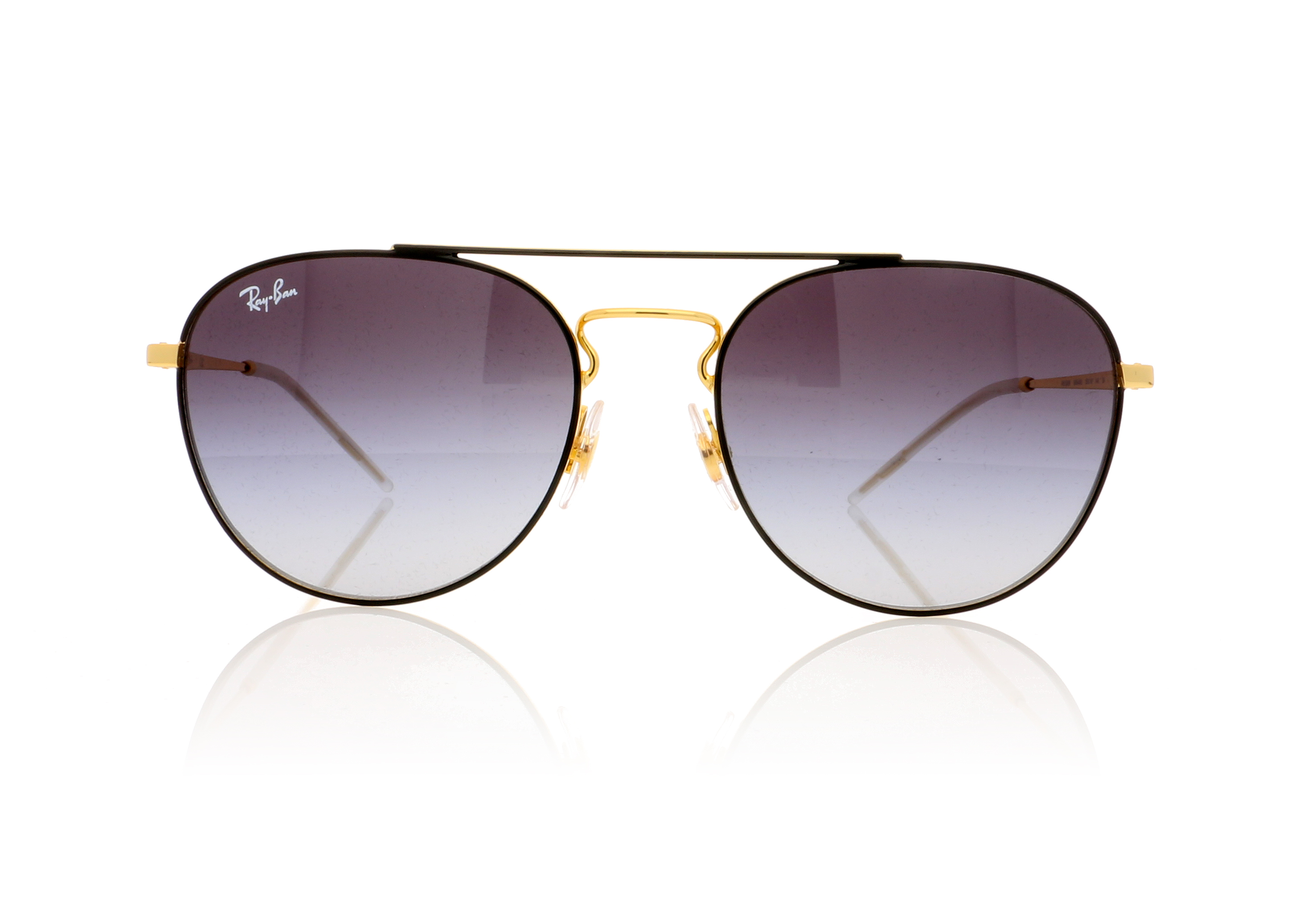 Ray-Ban 0RB3589 RB3589 Black On Gold 90548G Sunglasses