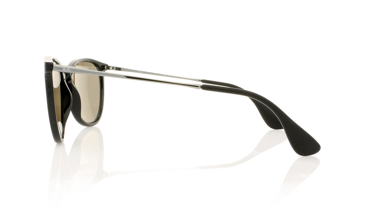 Ray-Ban Erika RB4171 Black/Lght Brwn Mir Gold 601/5A Sunglasses